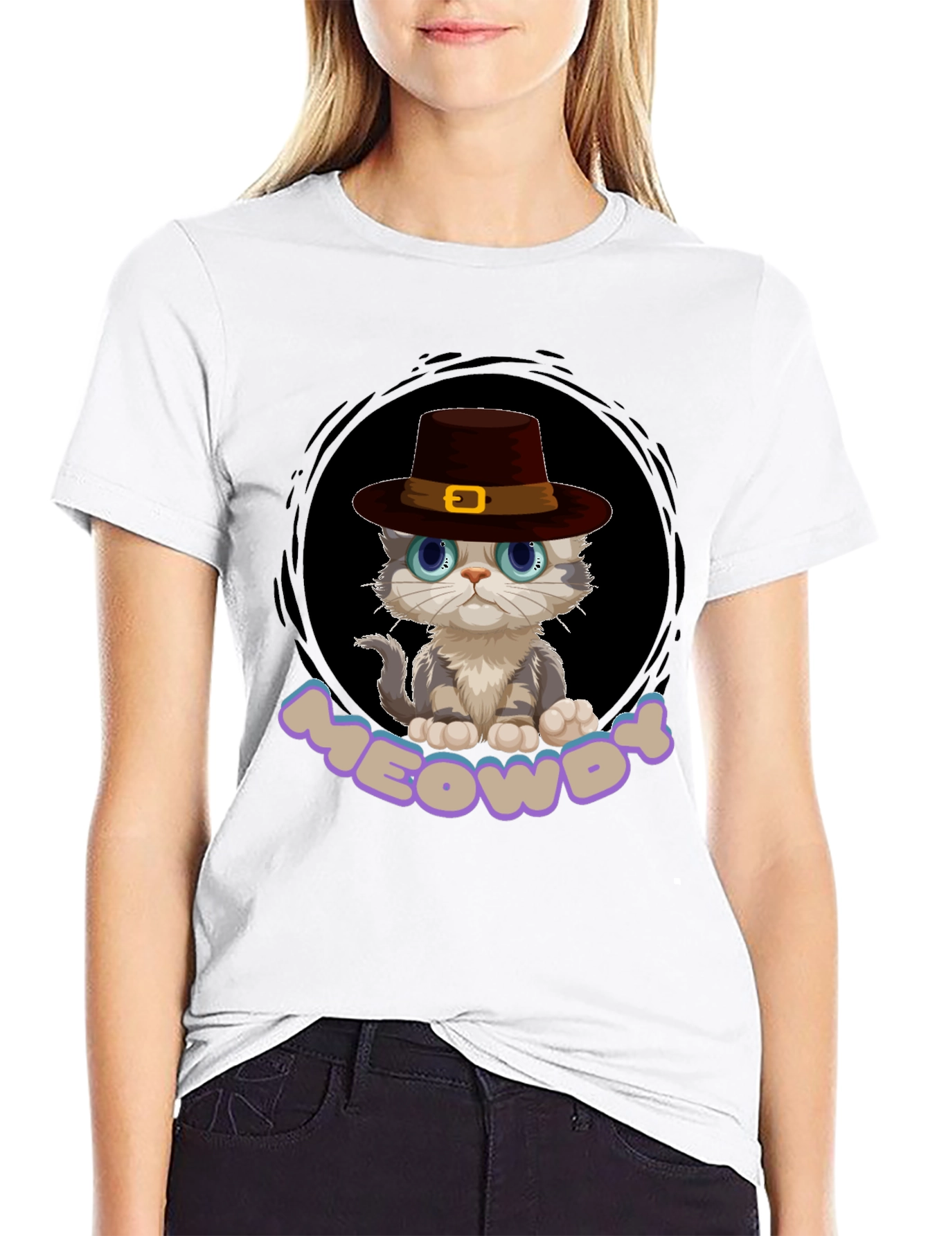 Meowdy Cat T-Shirt - Cowboy Cat Tee