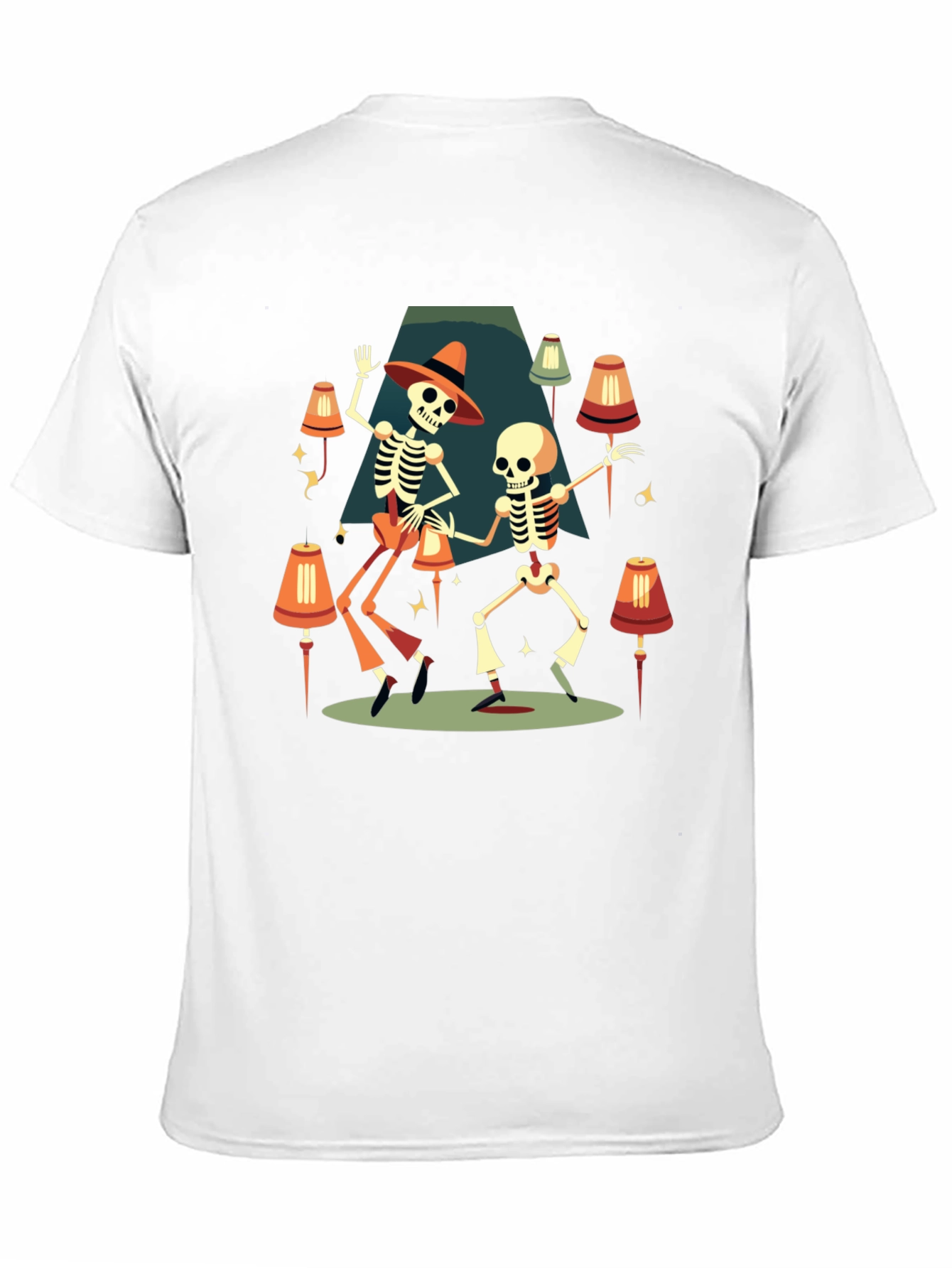 Dancing Skeletons Graphic Tee - Halloween