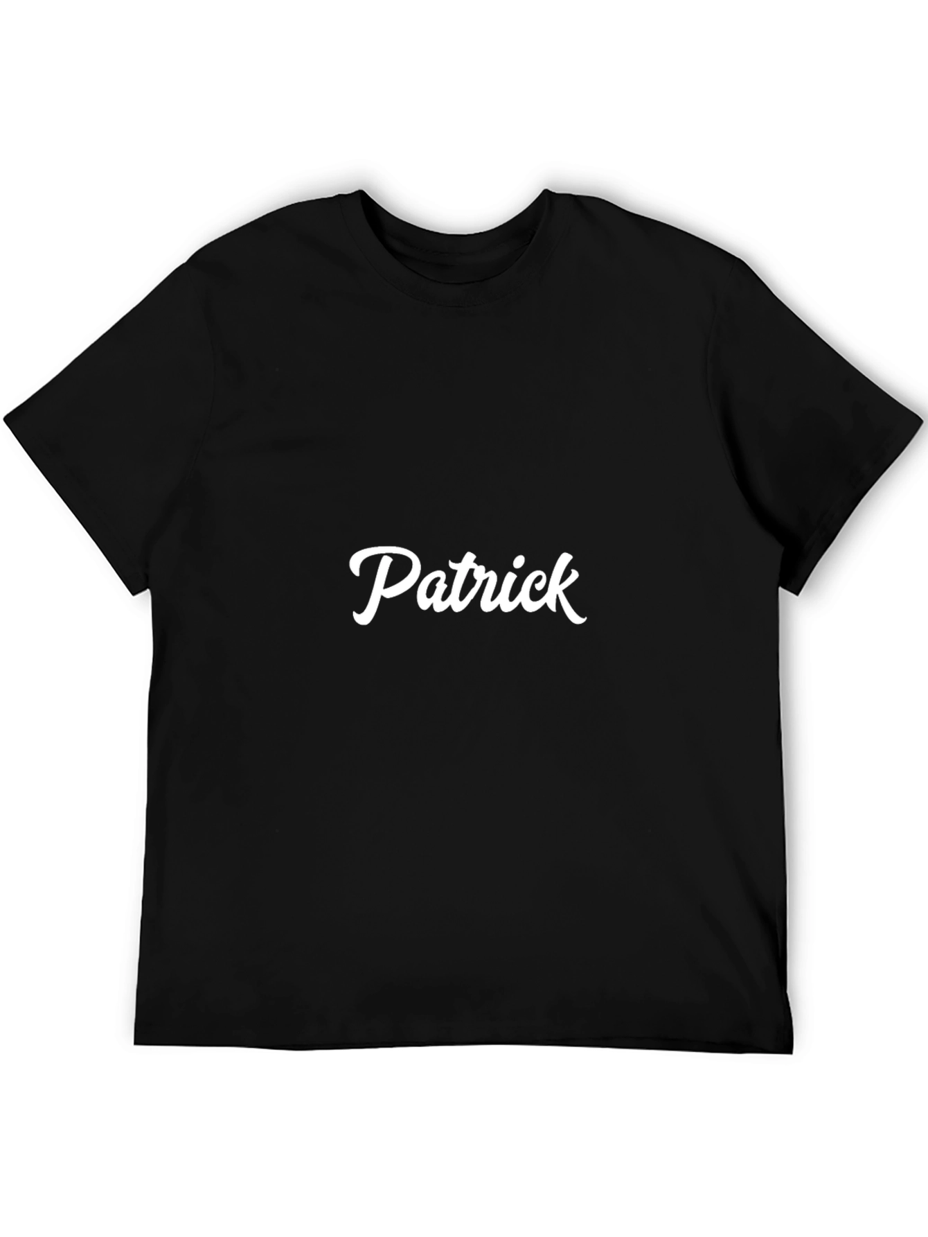 Personalized Patrick Black T-Shirt - Custom Name Tee