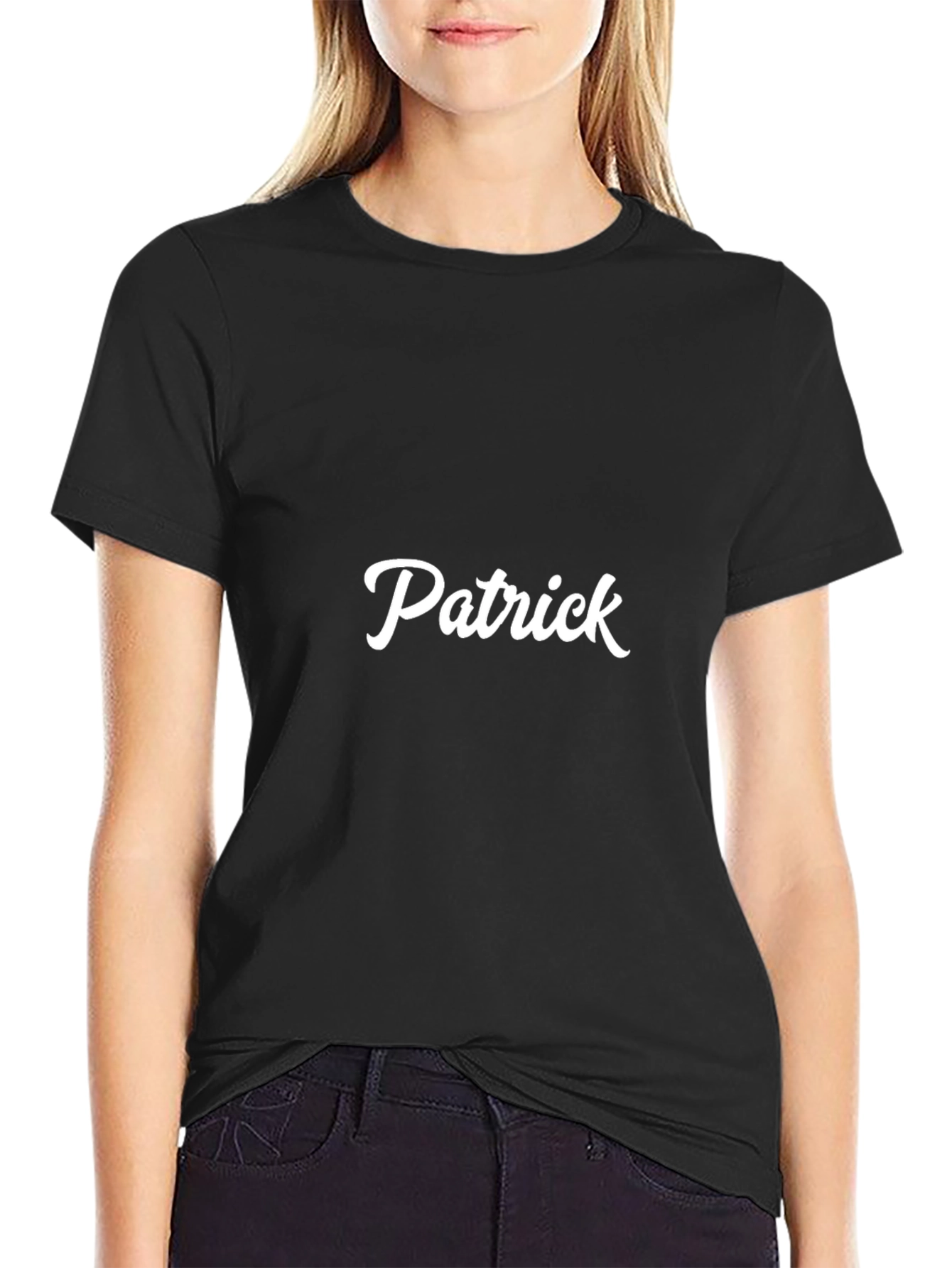 Personalized Patrick Black T-Shirt - Custom Name Tee