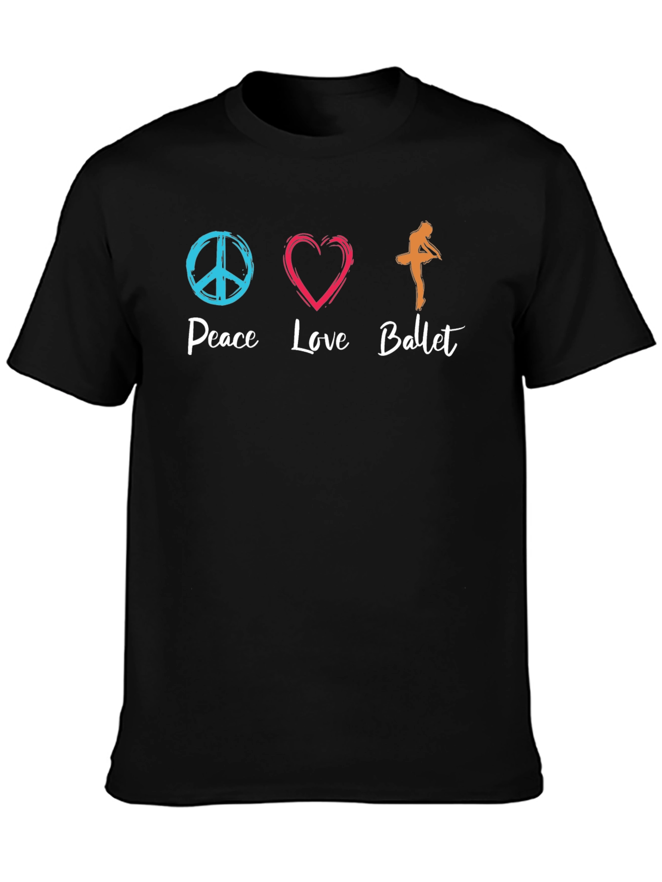 Peace Love Ballet Graphic T-Shirt