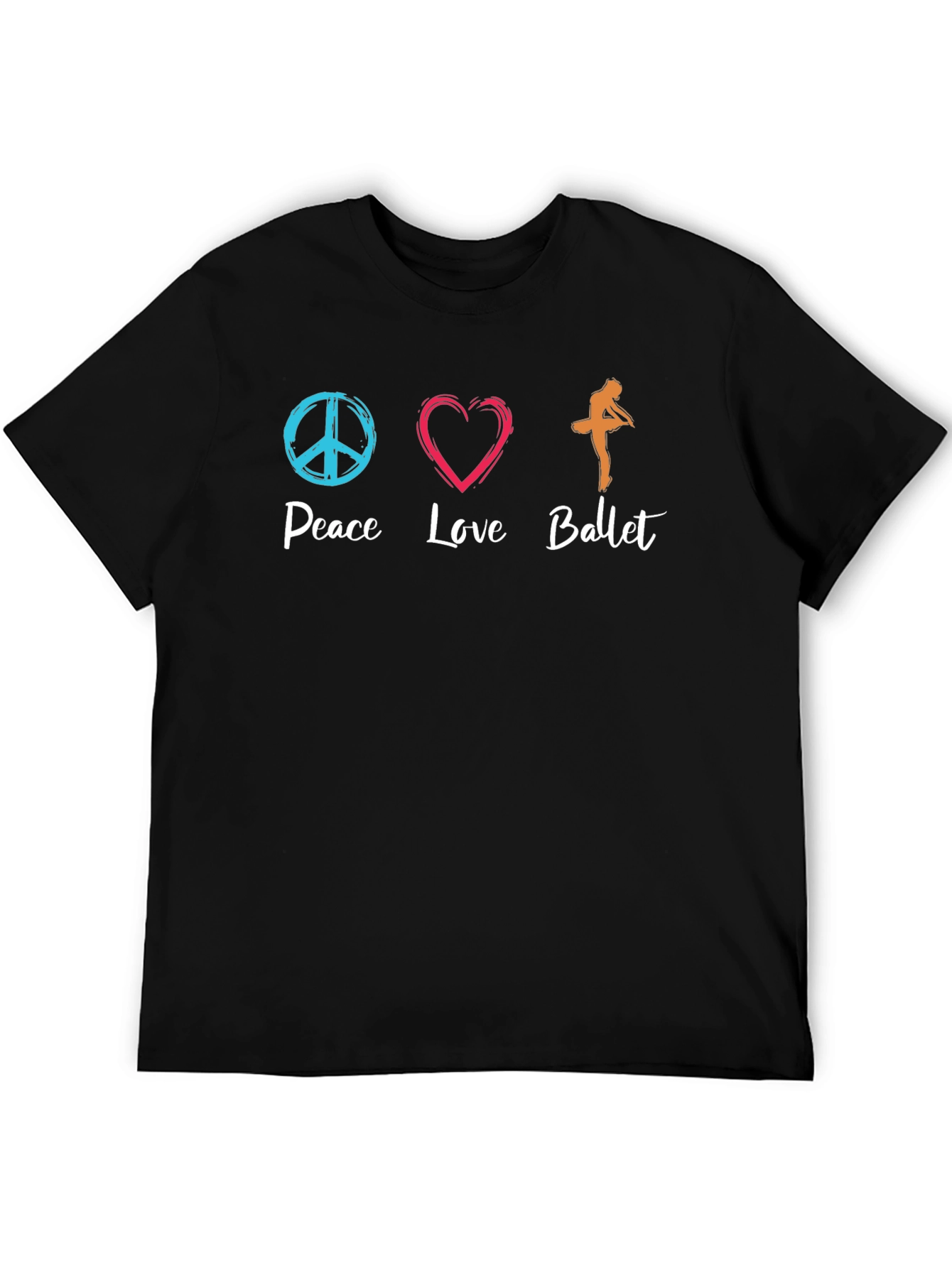 Peace Love Ballet Graphic T-Shirt