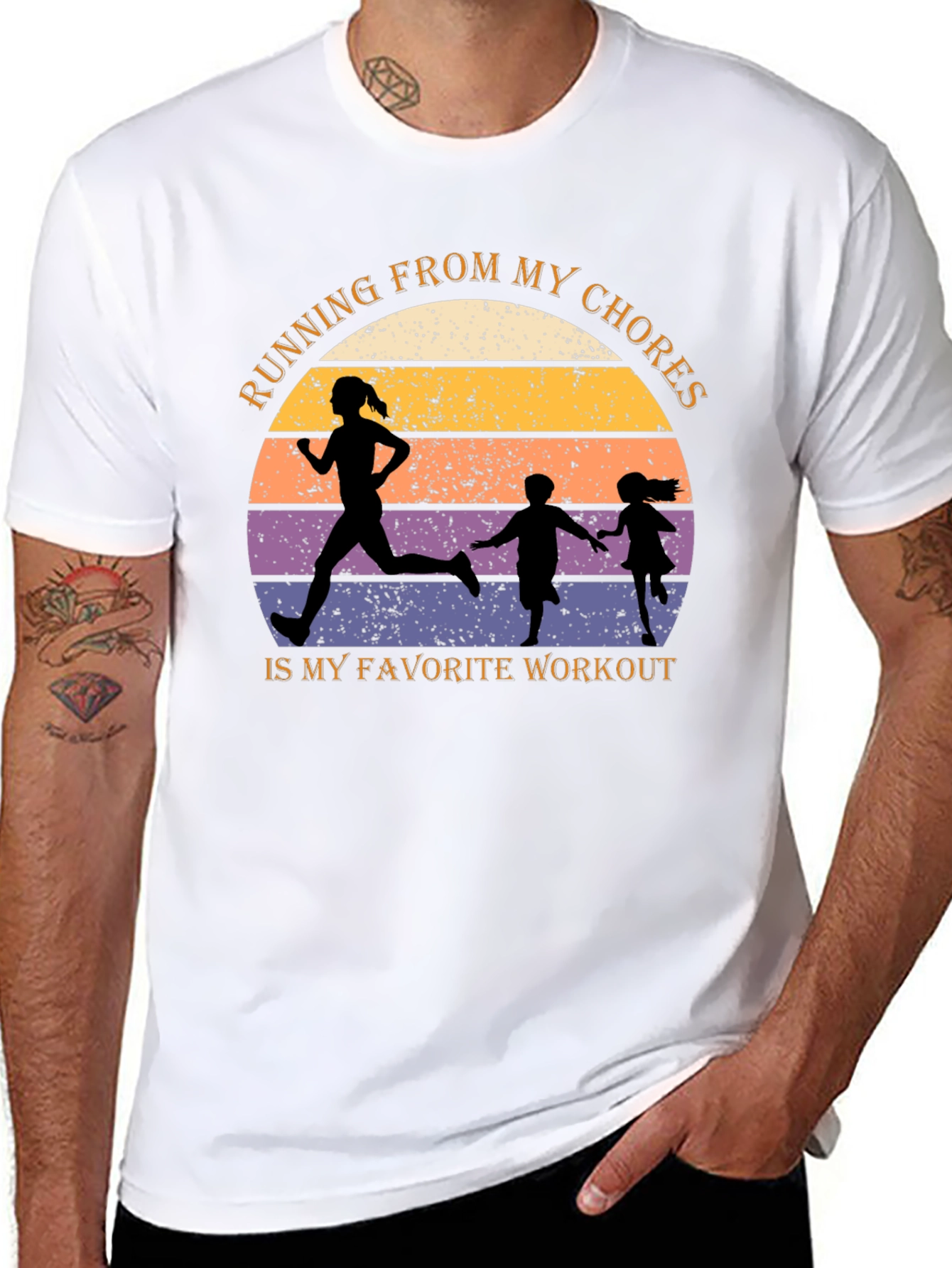 Running From My Chores Graphic Tee