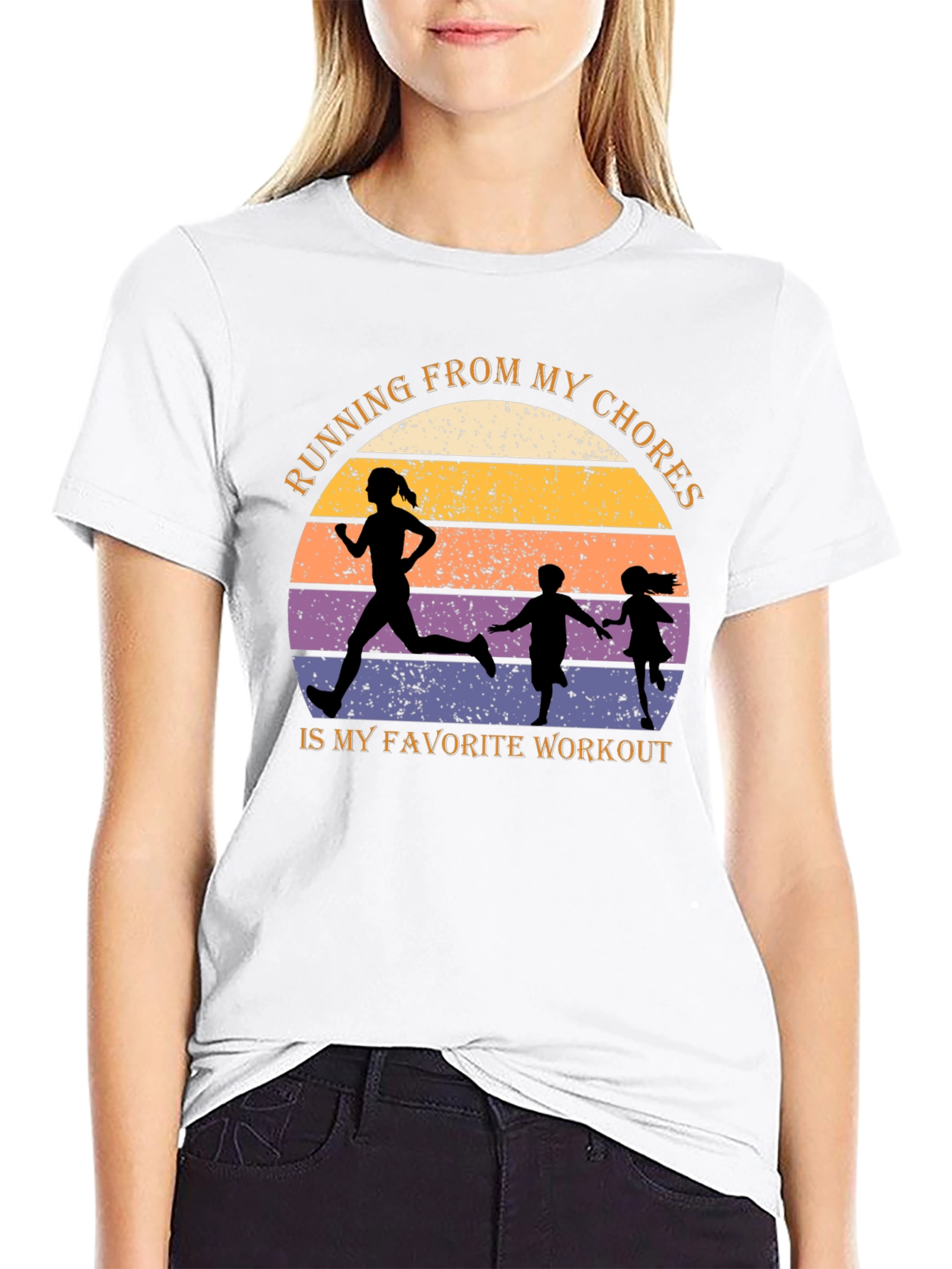 Running From My Chores Graphic Tee