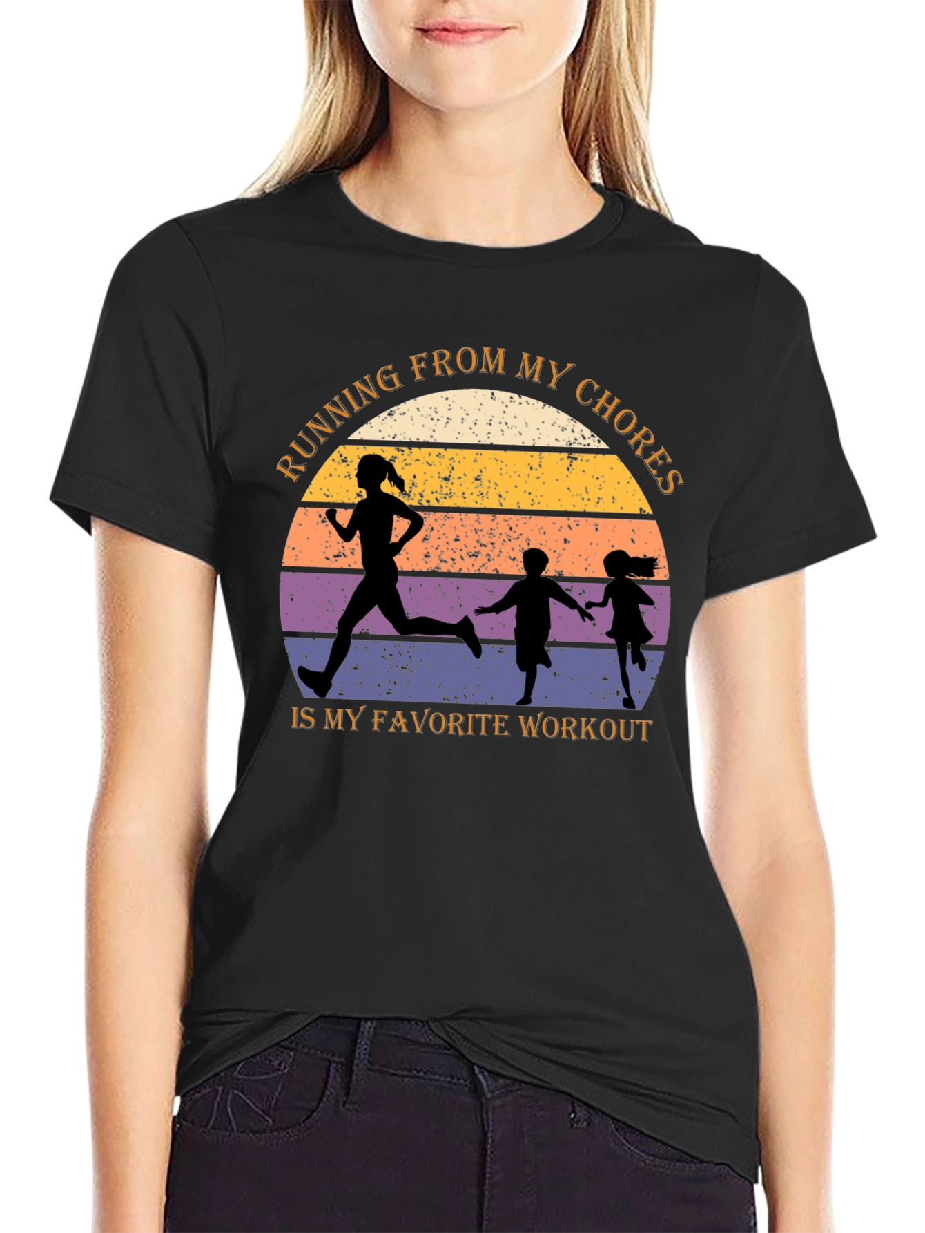 Running From My Chores Graphic Tee