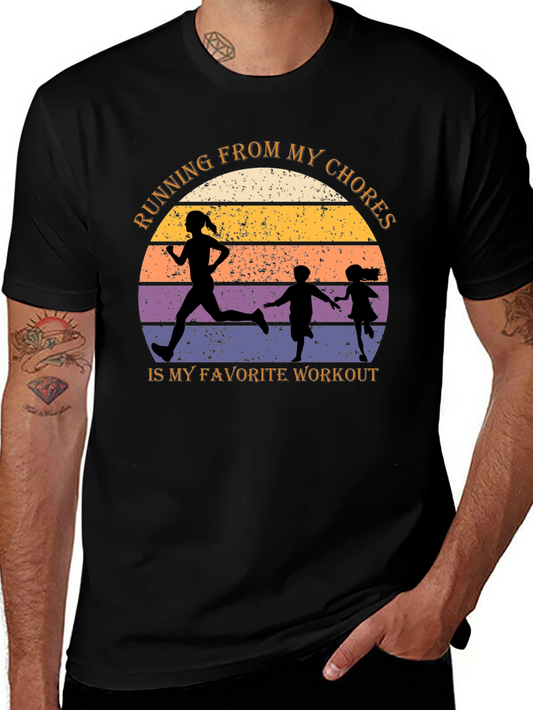 Running From My Chores Graphic Tee