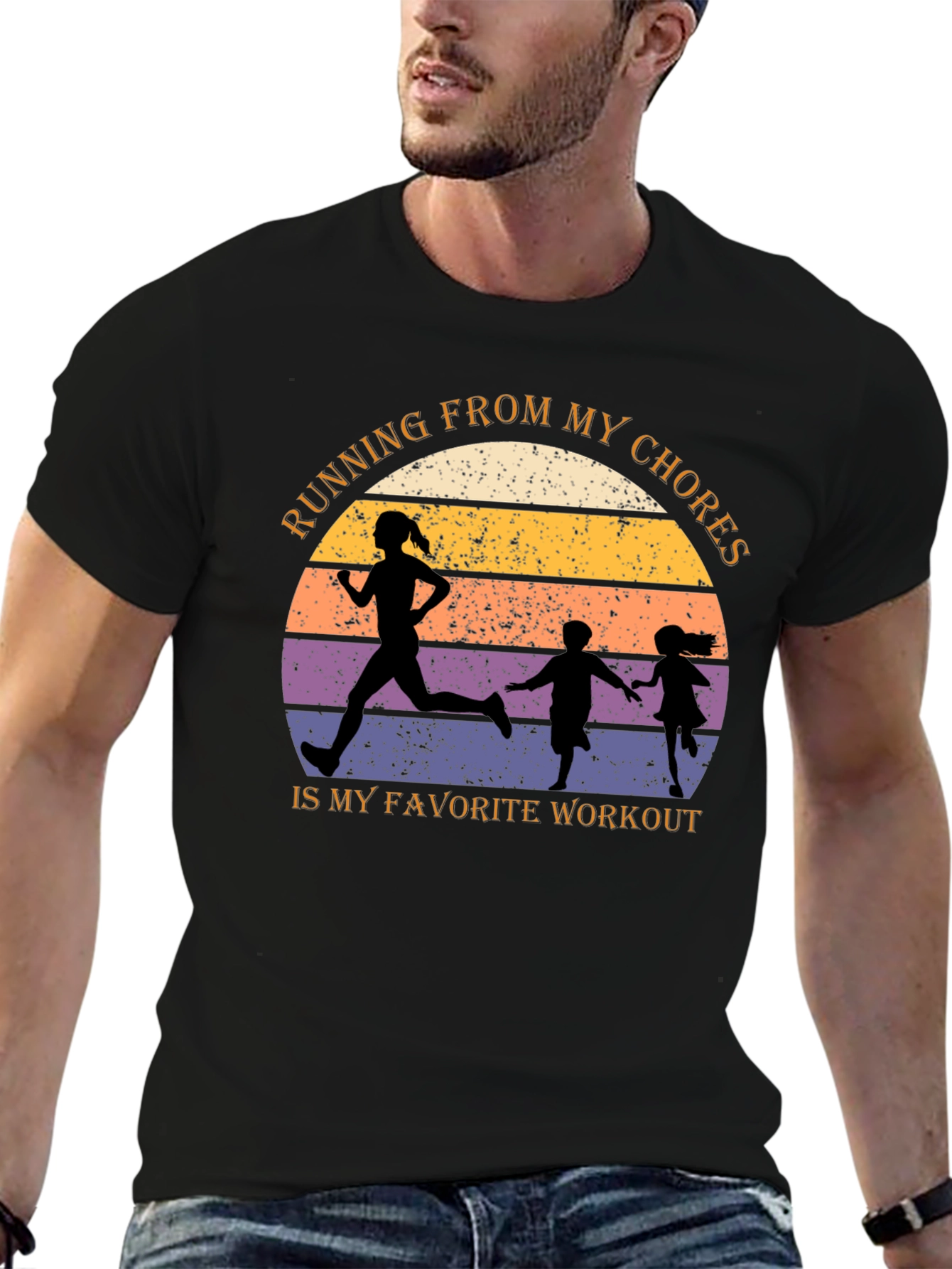 Running From My Chores Graphic Tee