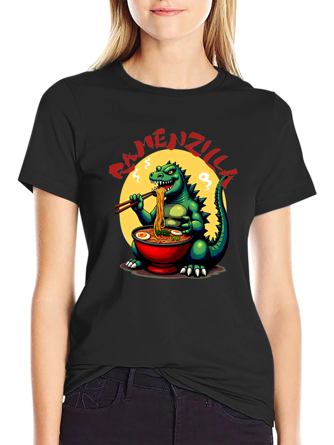 Ramenzilla Graphic T-Shirt - Godzilla Eats Ramen!