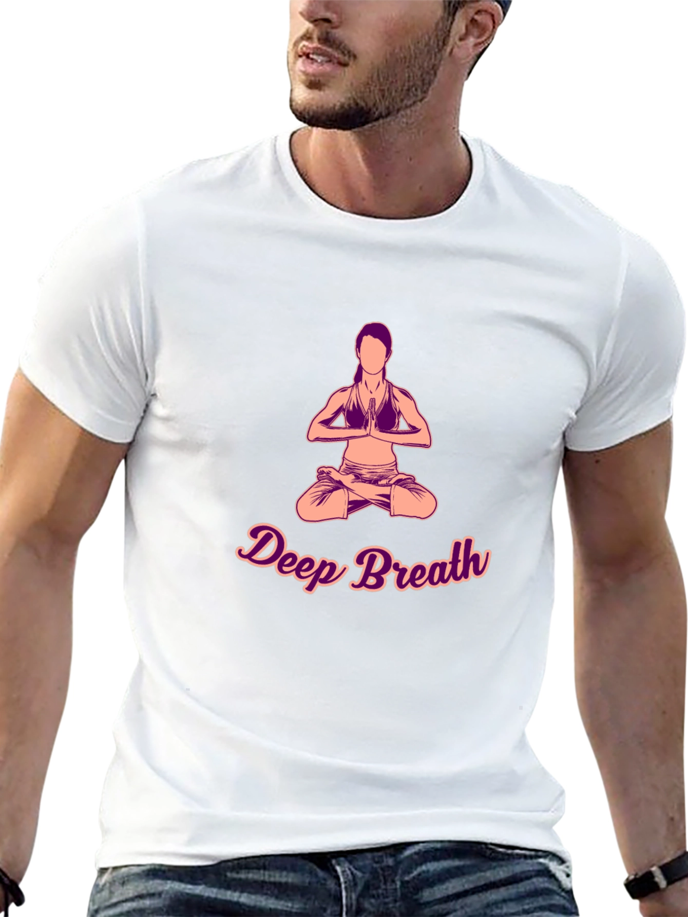 Deep Breath Yoga Graphic T-Shirt