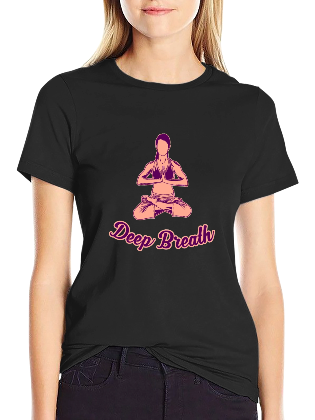 Deep Breath Yoga Graphic T-Shirt