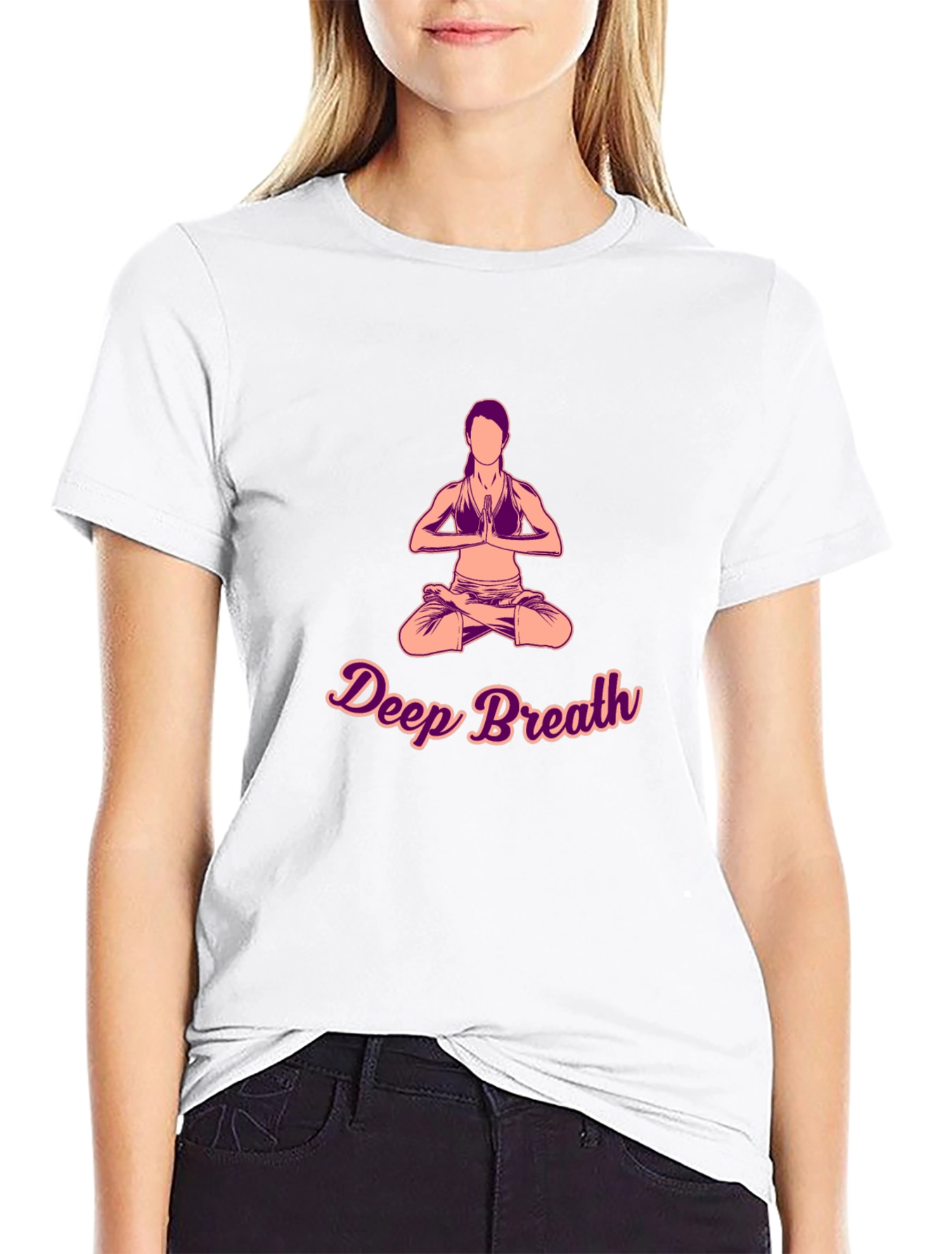 Deep Breath Yoga Graphic T-Shirt