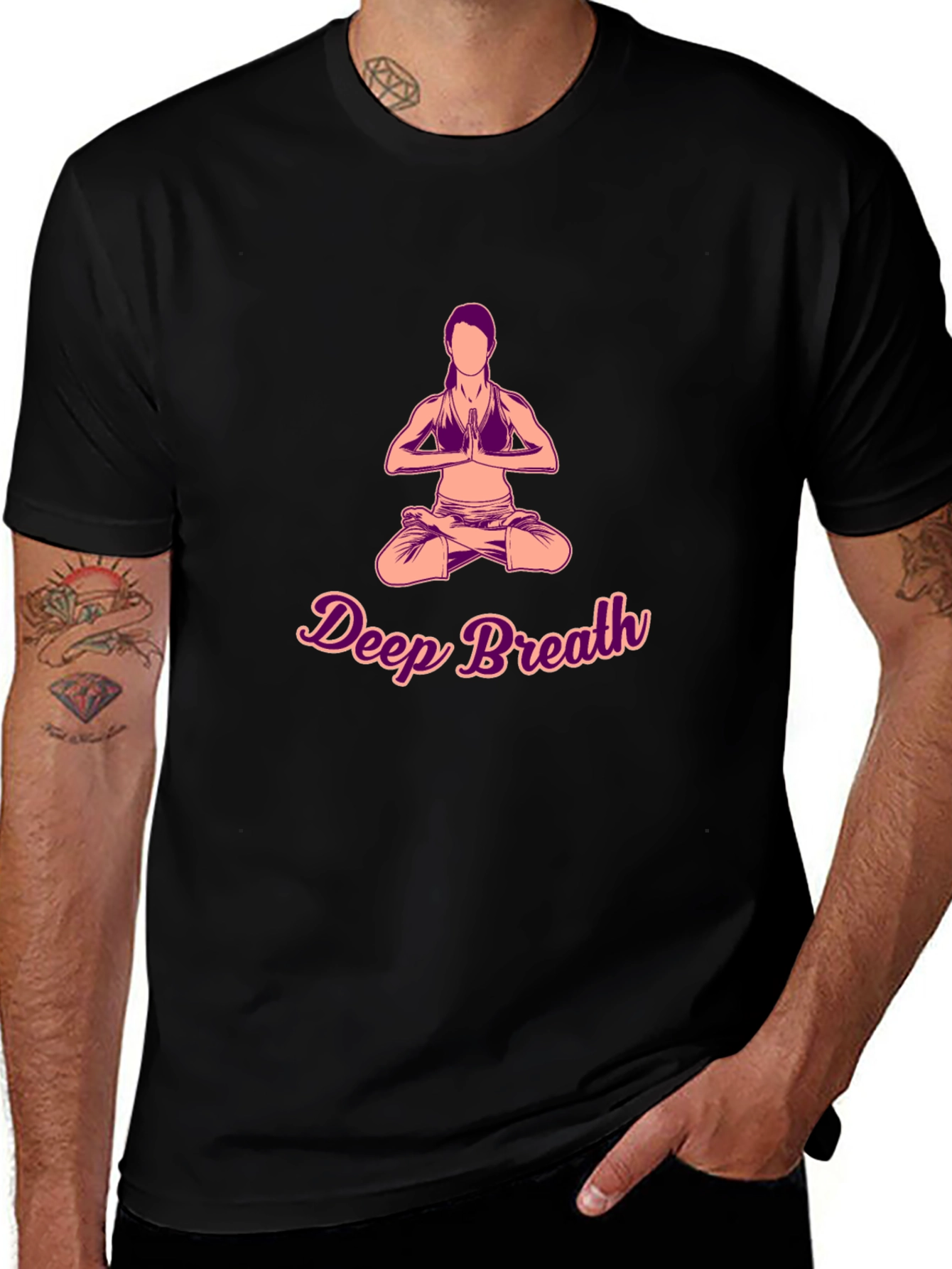 Deep Breath Yoga Graphic T-Shirt