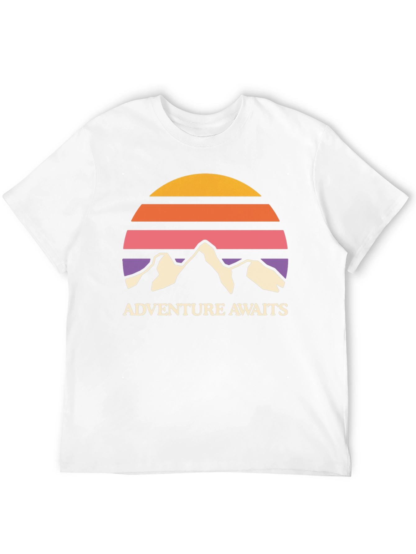 Adventure Awaits Retro Mountain T-Shirt