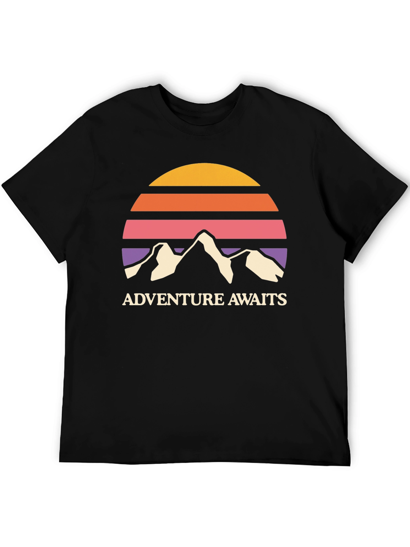Adventure Awaits Retro Mountain T-Shirt