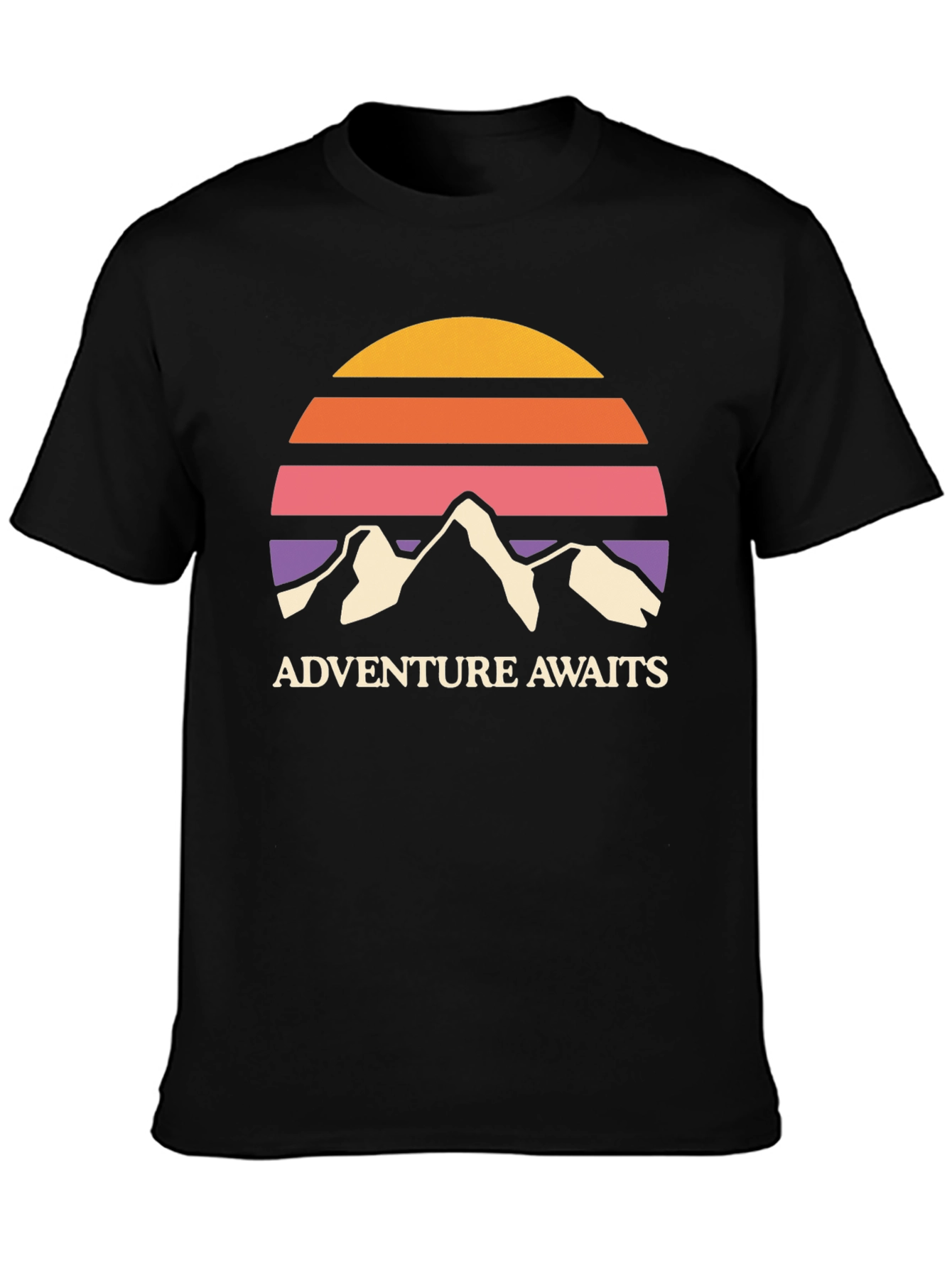 Adventure Awaits Retro Mountain T-Shirt
