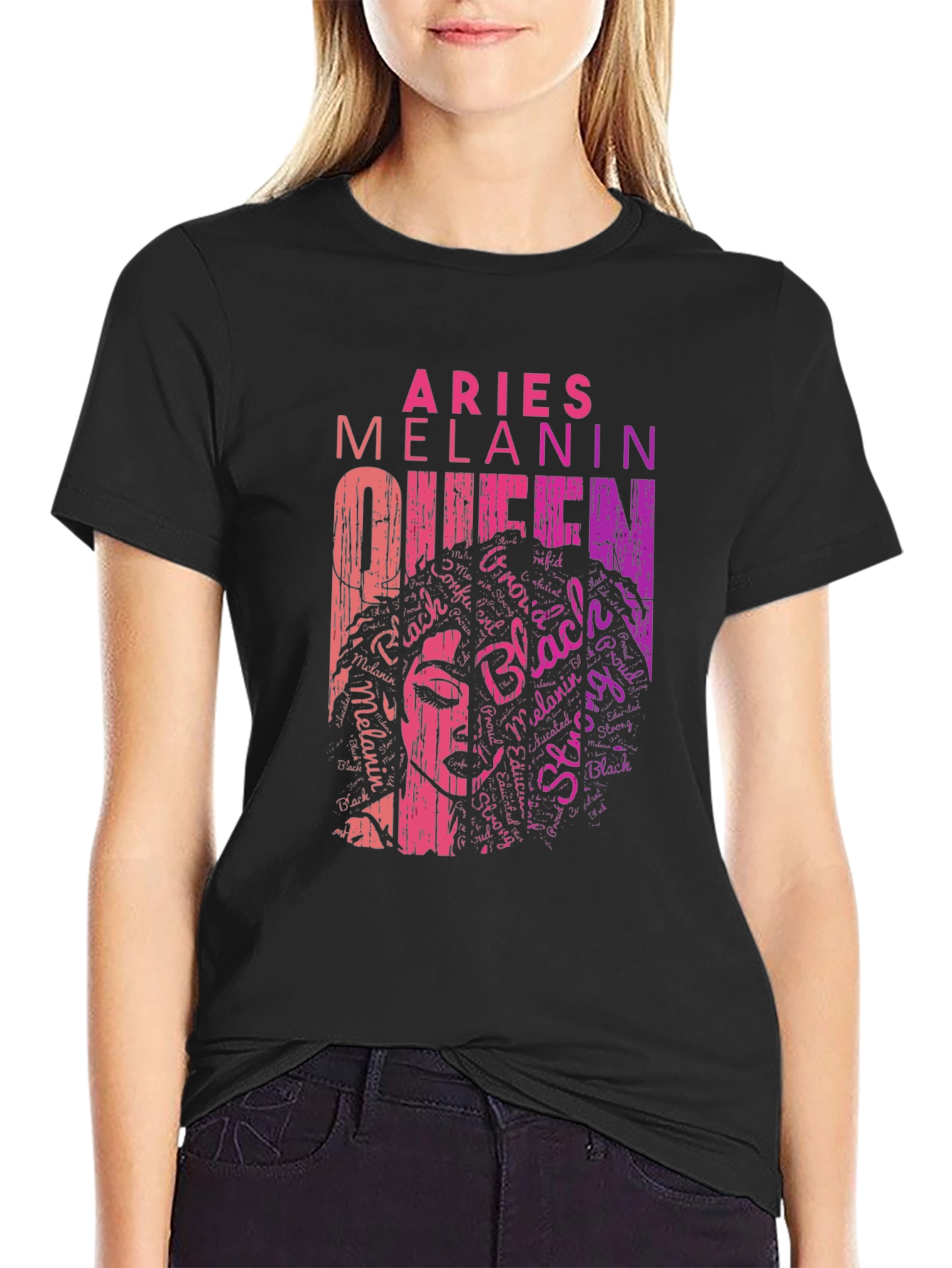 Aries Melanin Queen Graphic Tee
