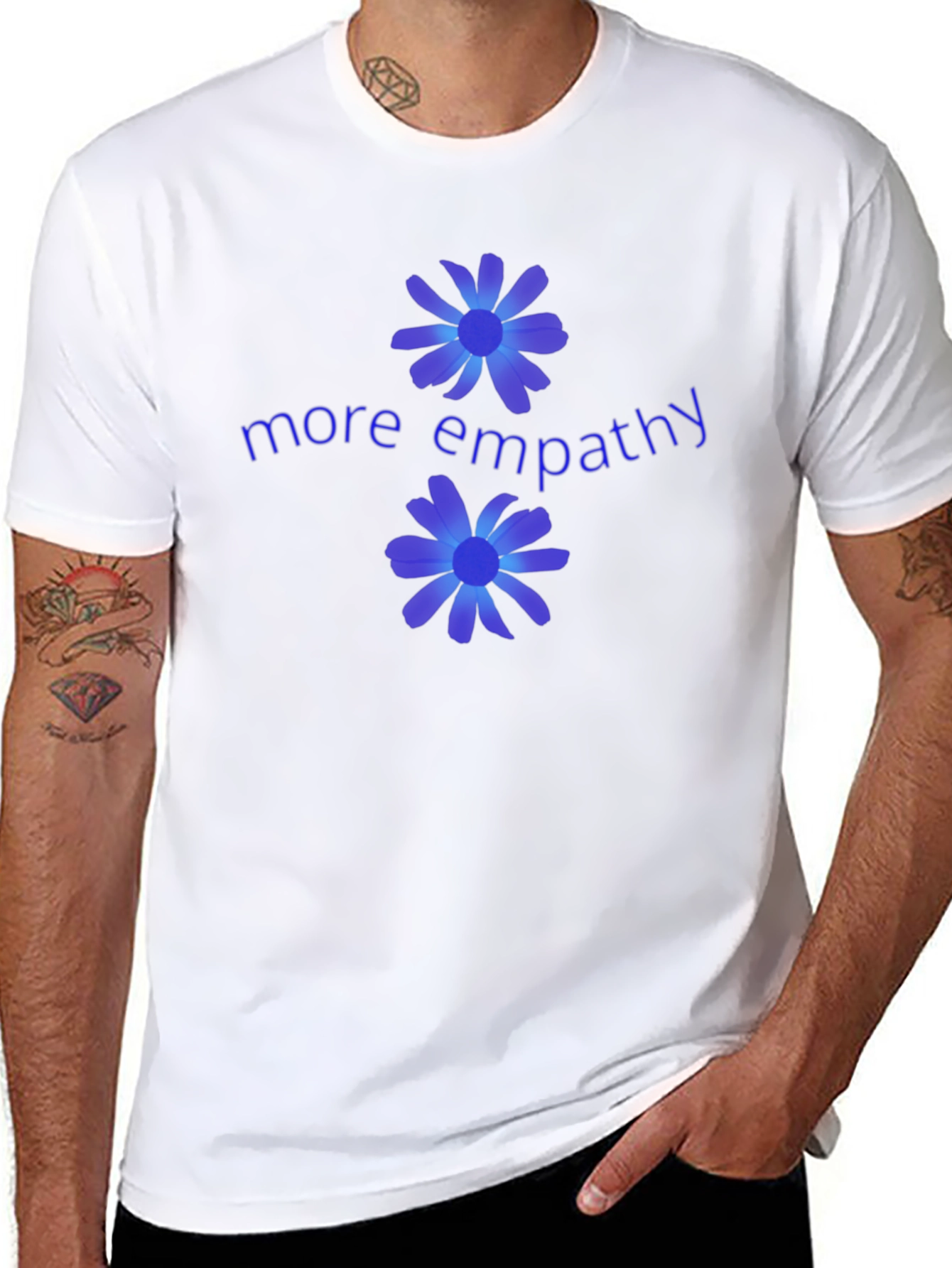 More Empathy Black Graphic T-Shirt