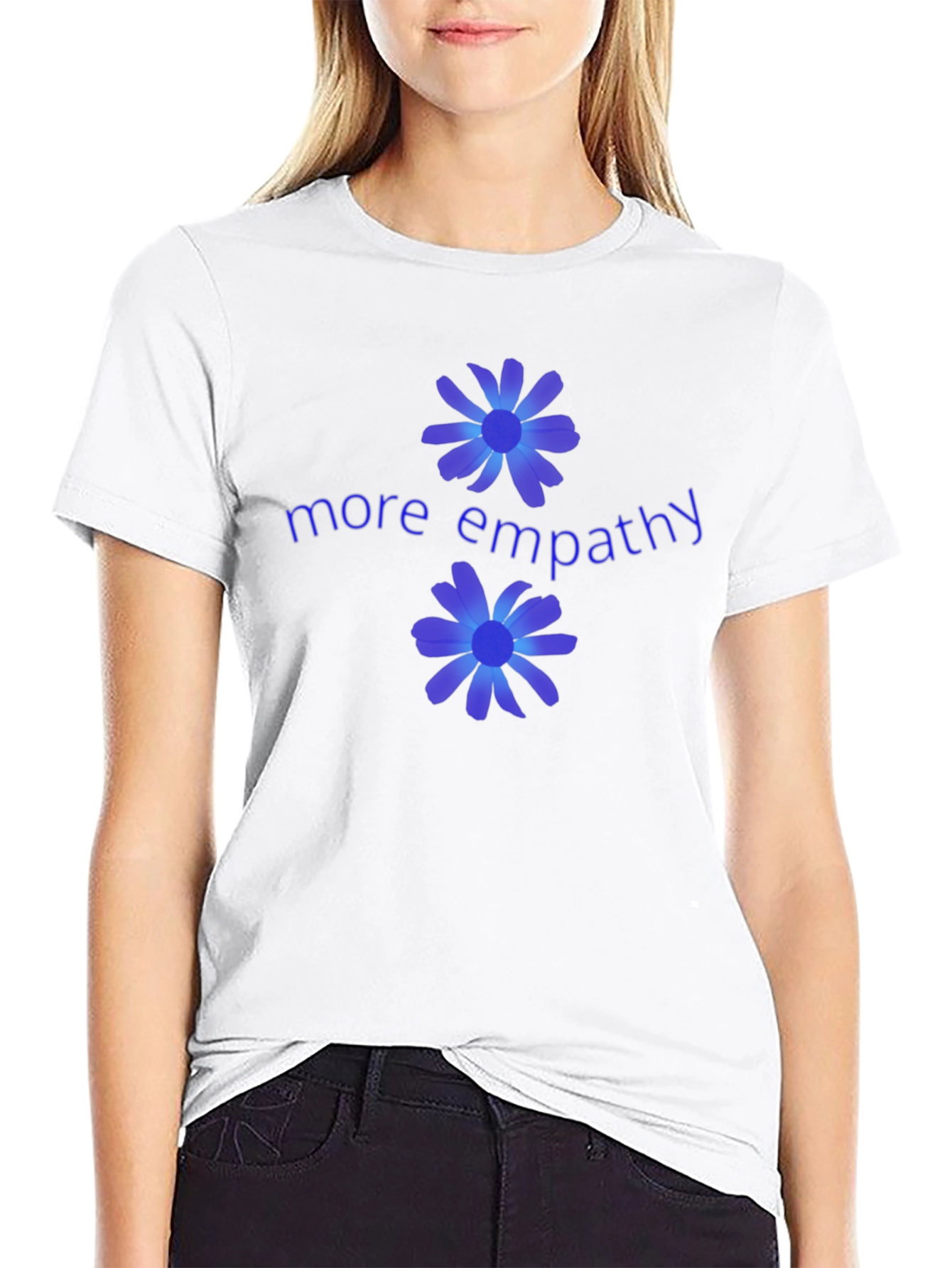 More Empathy Black Graphic T-Shirt