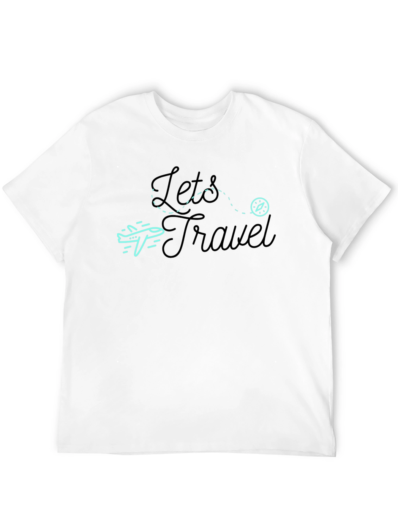 Lets Travel Graphic Tee - Black