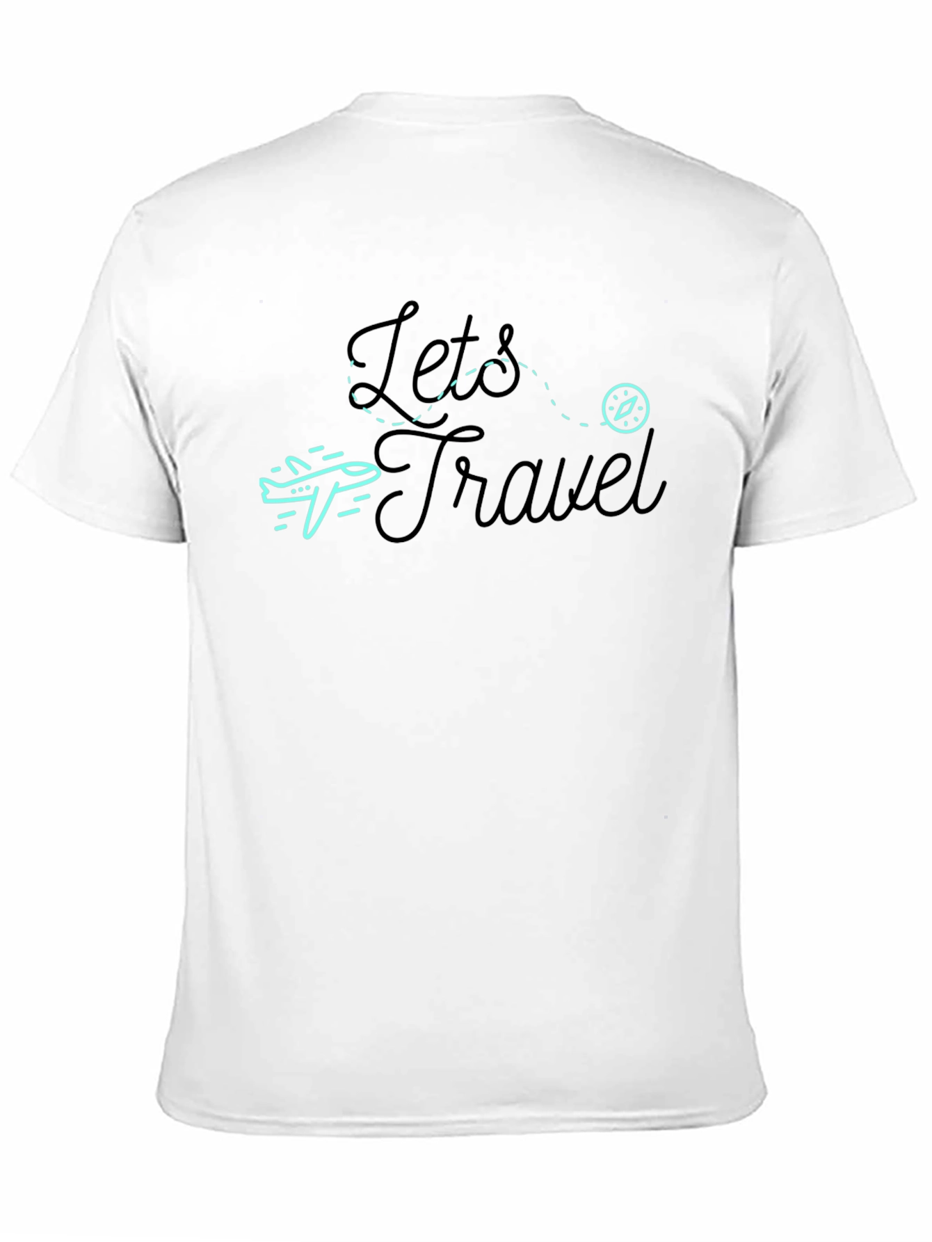Lets Travel Graphic Tee - Black