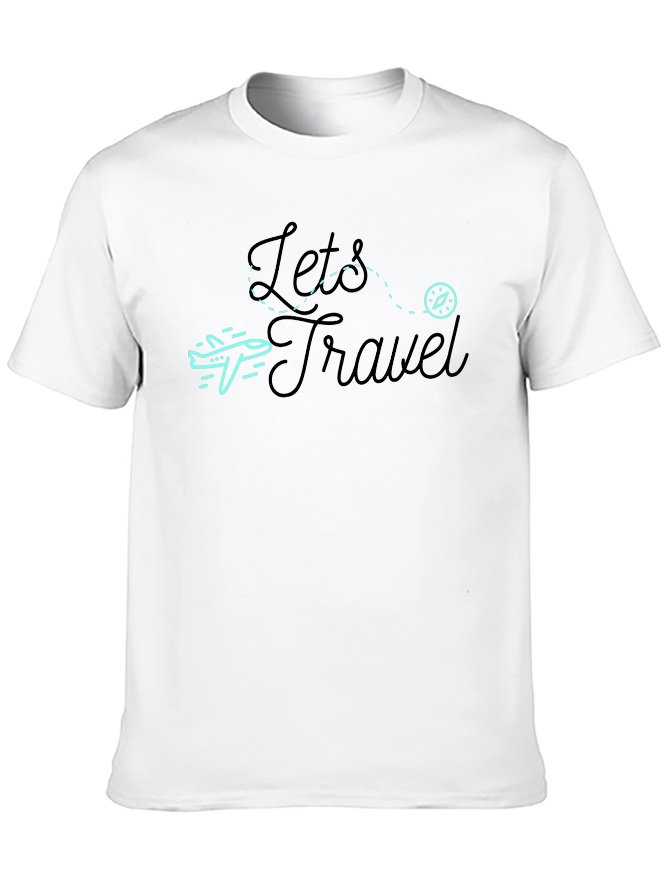 Lets Travel Graphic Tee - Black