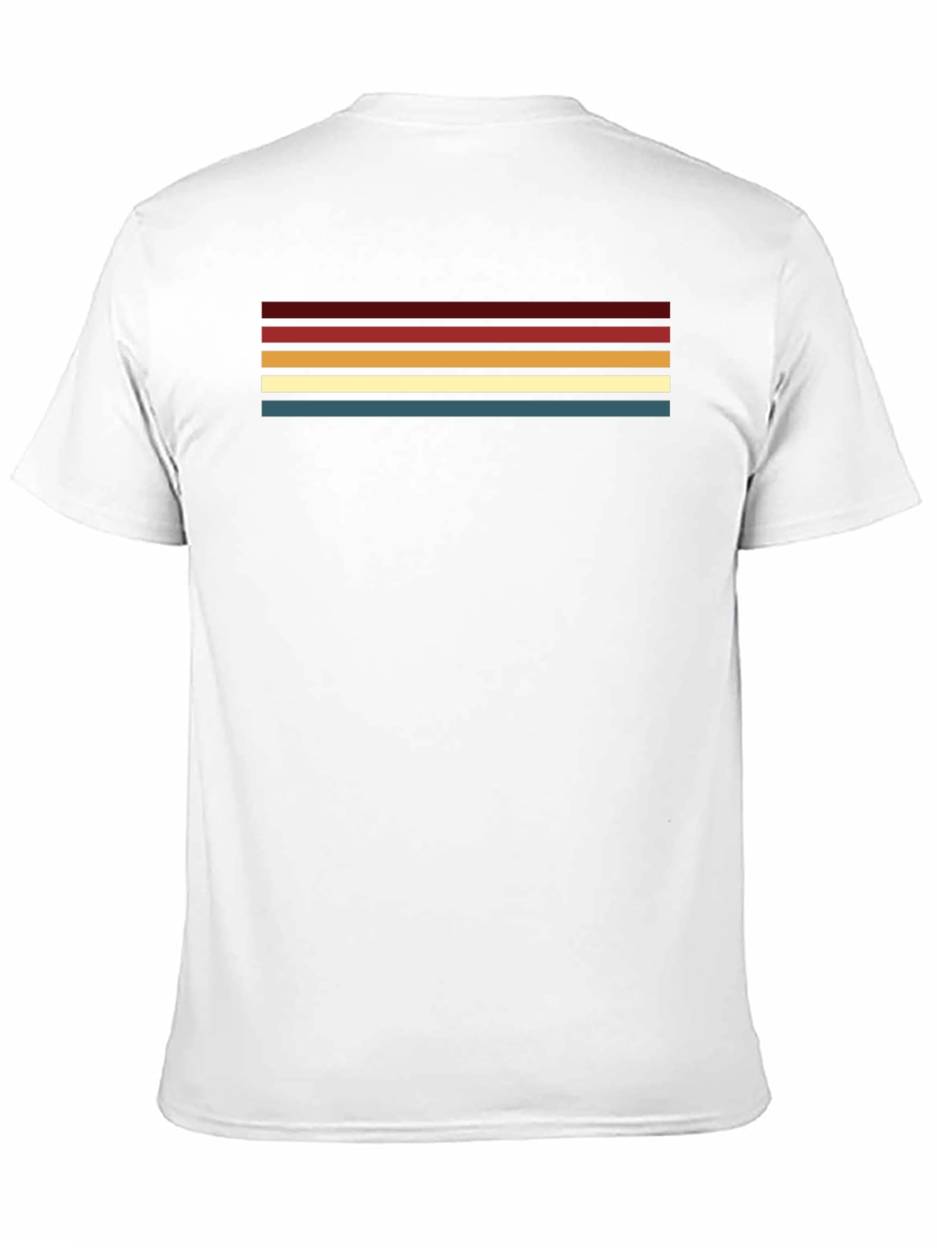 Retro Stripe Graphic Black T-Shirt