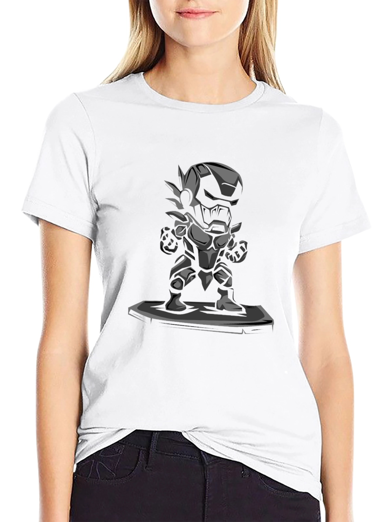 Heroic Robot Graphic Tee - Stylish Comfort