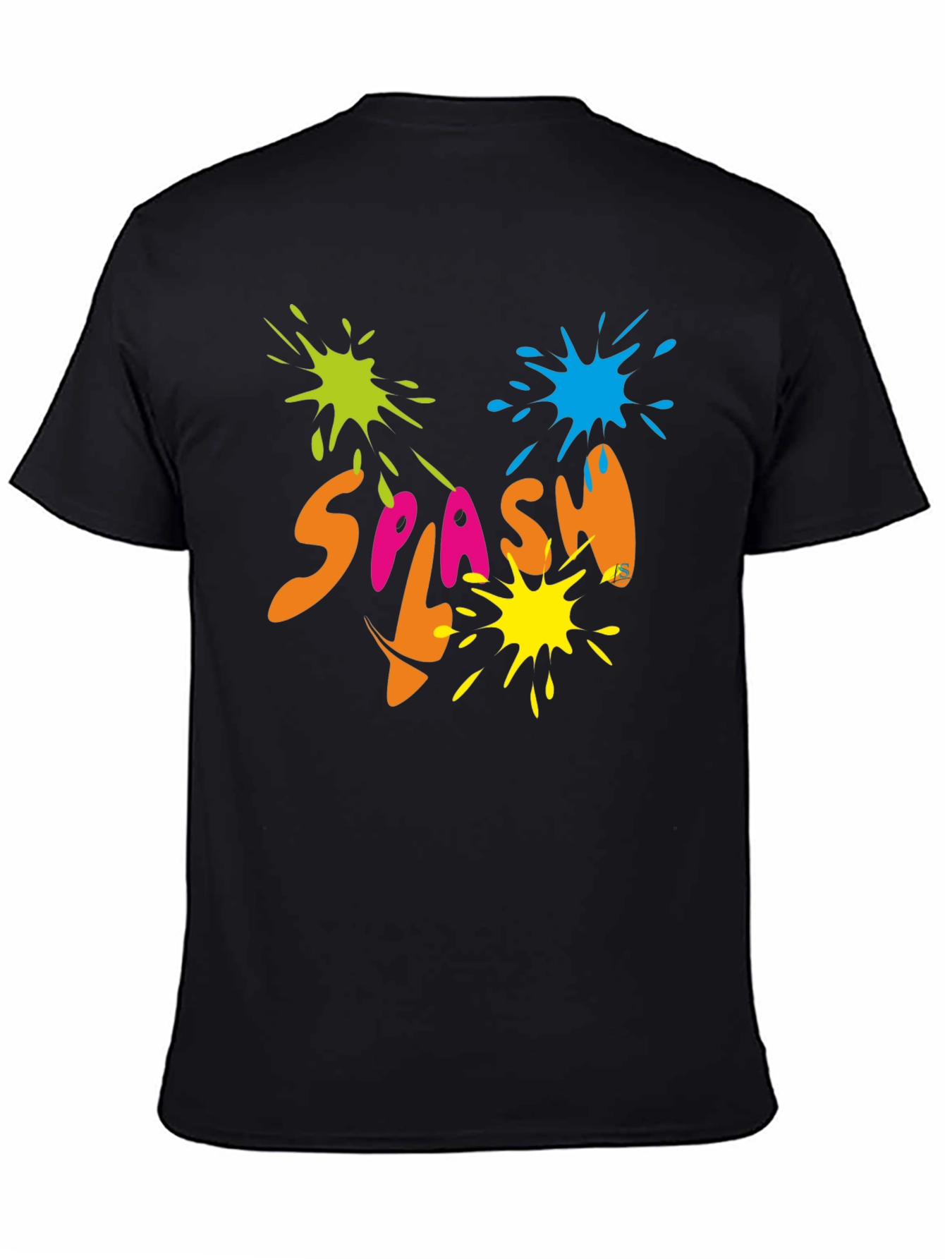 Splash Graphic Black T-Shirt