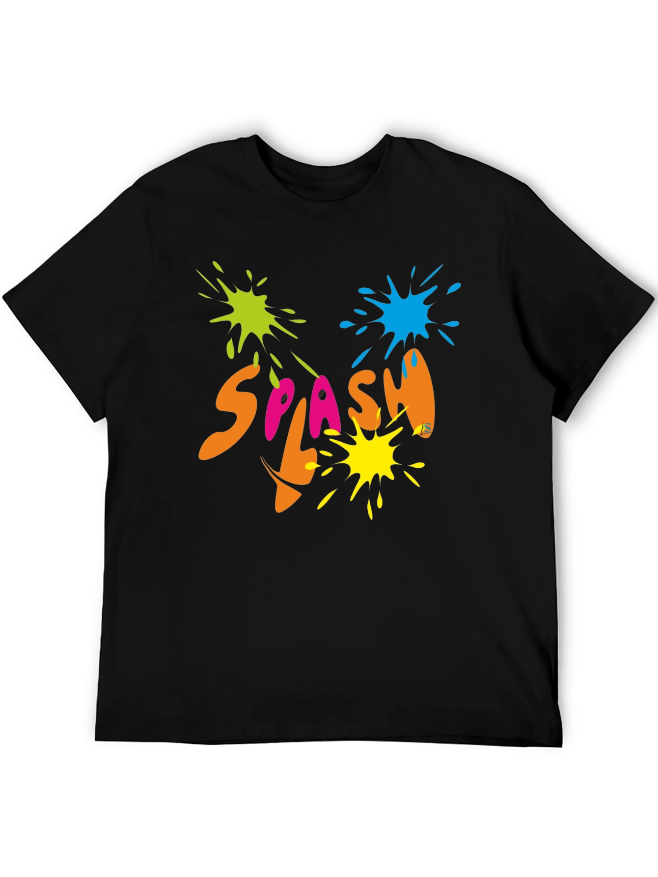 Splash Graphic Black T-Shirt