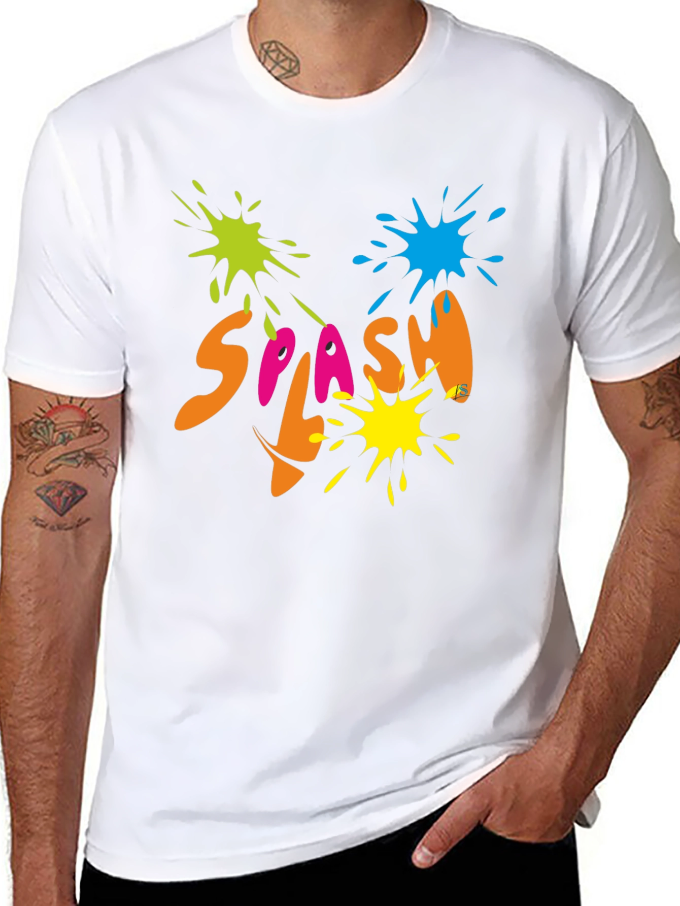 Splash Graphic Black T-Shirt