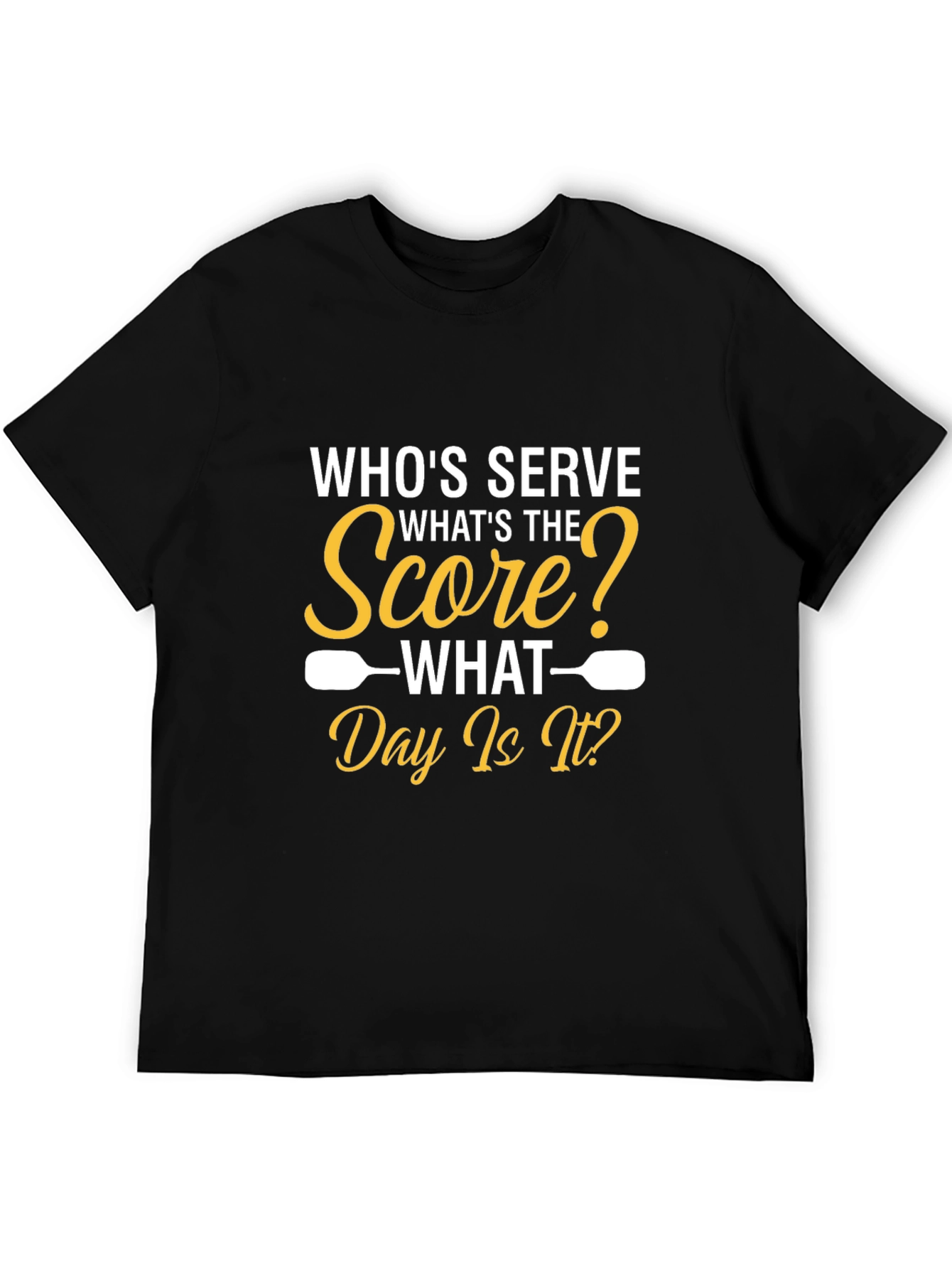 Pickleball T-Shirt: Whos Serve? Funny Sports Tee