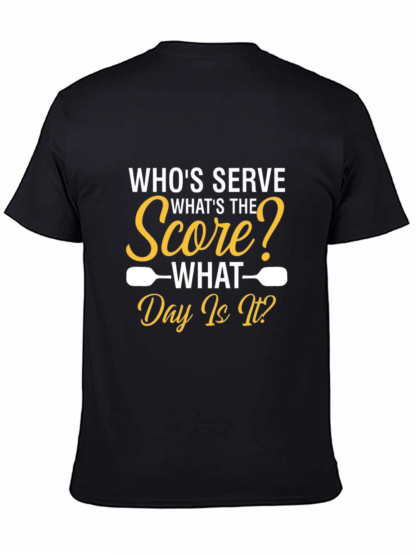 Pickleball T-Shirt: Whos Serve? Funny Sports Tee