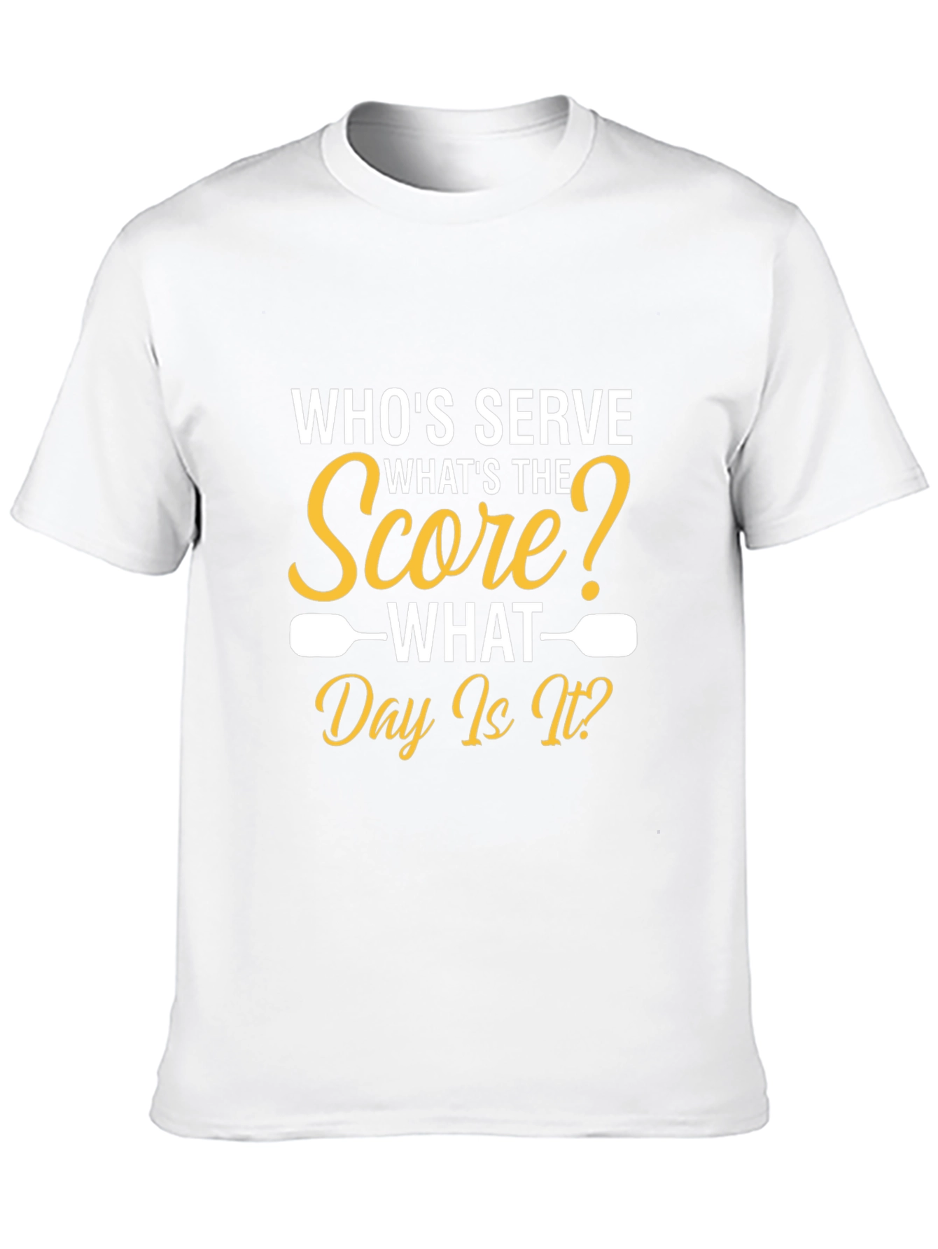 Pickleball T-Shirt: Whos Serve? Funny Sports Tee