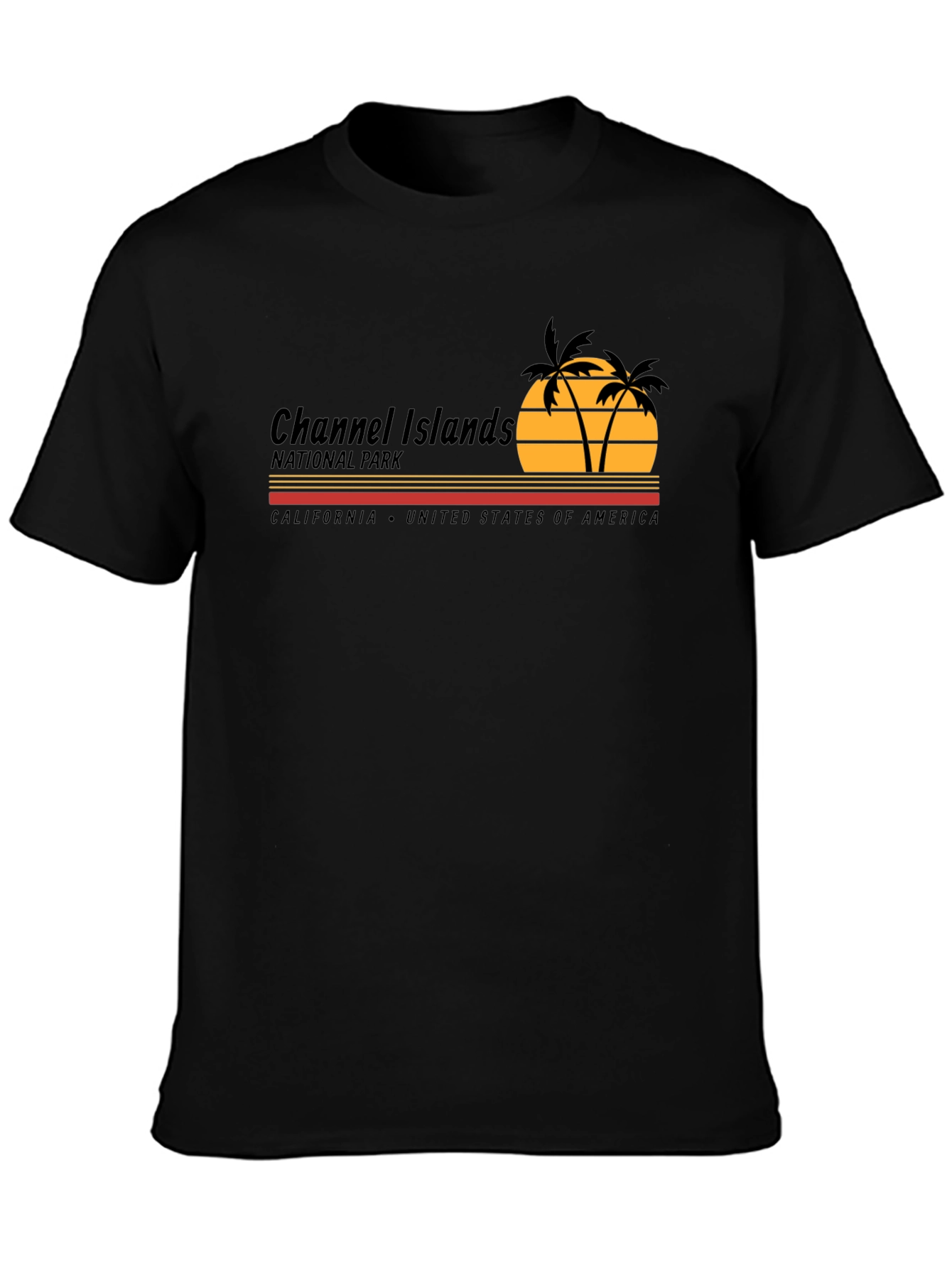 Channel Islands National Park Black Graphic T-Shirt