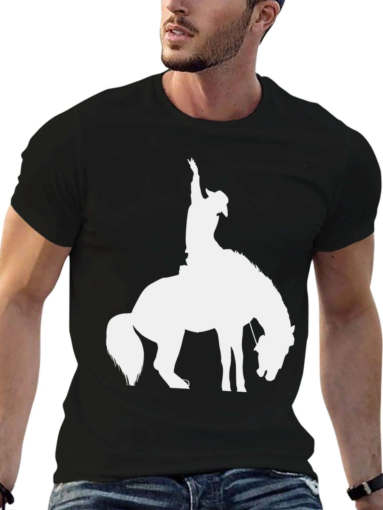 Cowboy Silhouette Graphic T-Shirt