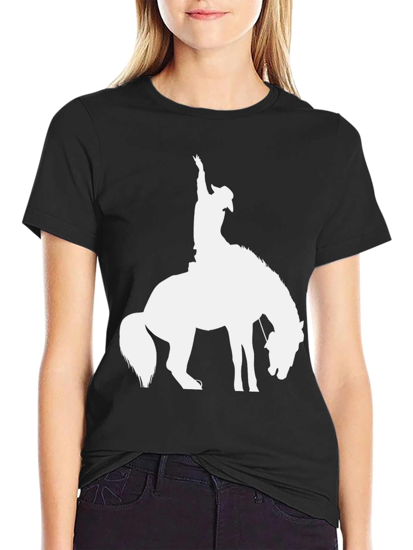 Cowboy Silhouette Graphic T-Shirt