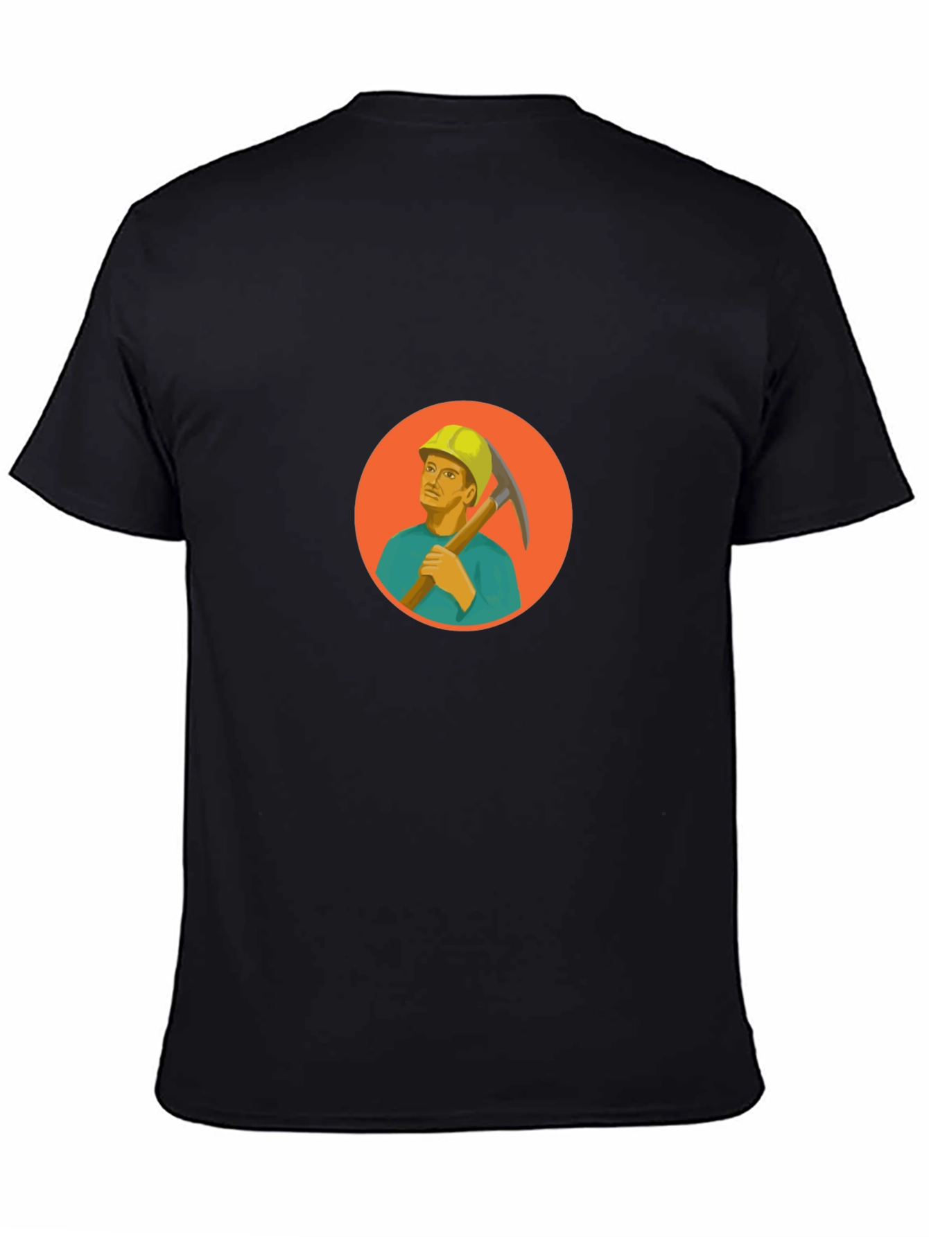 Miner Graphic Black T-Shirt