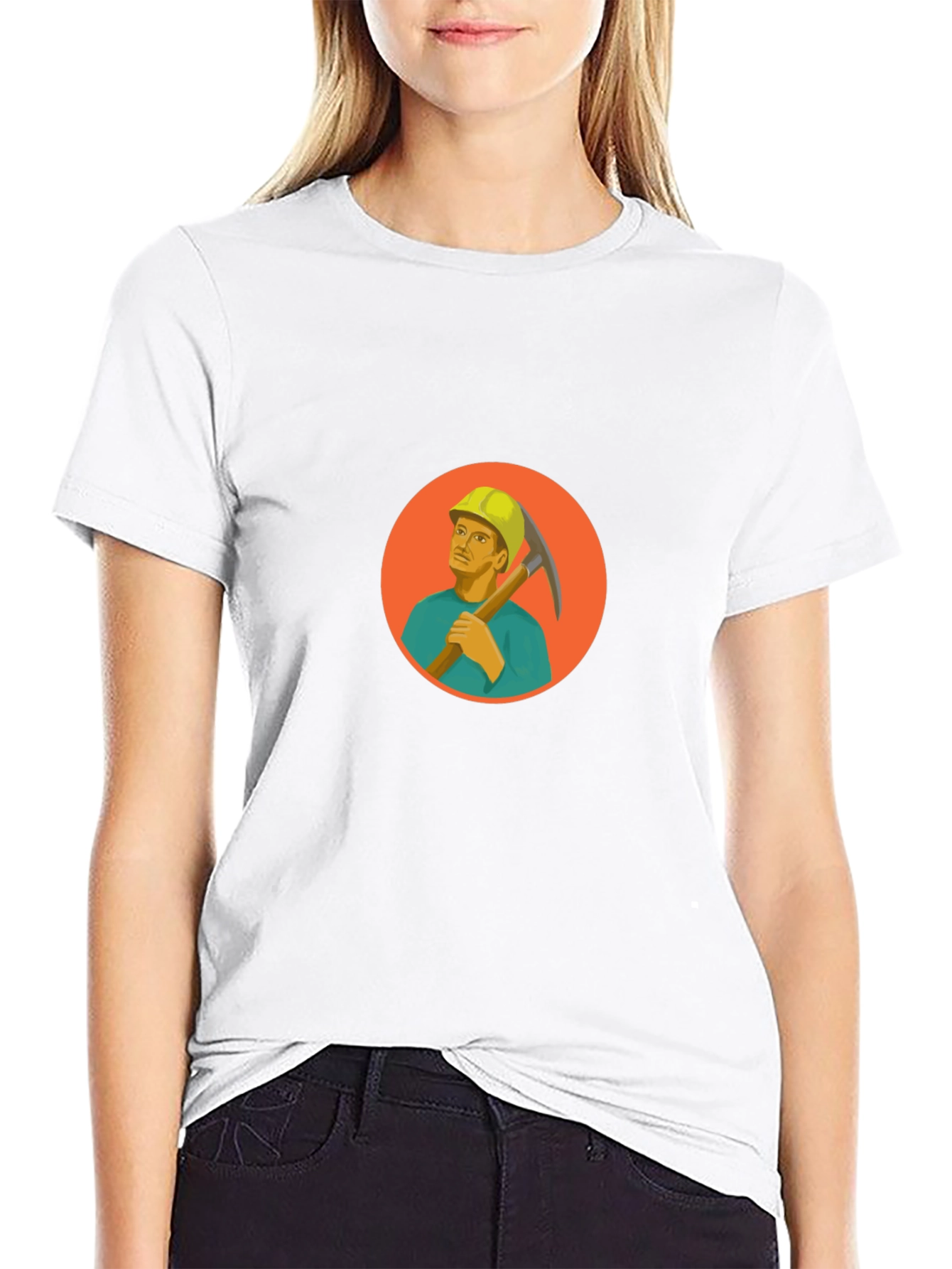 Miner Graphic Black T-Shirt