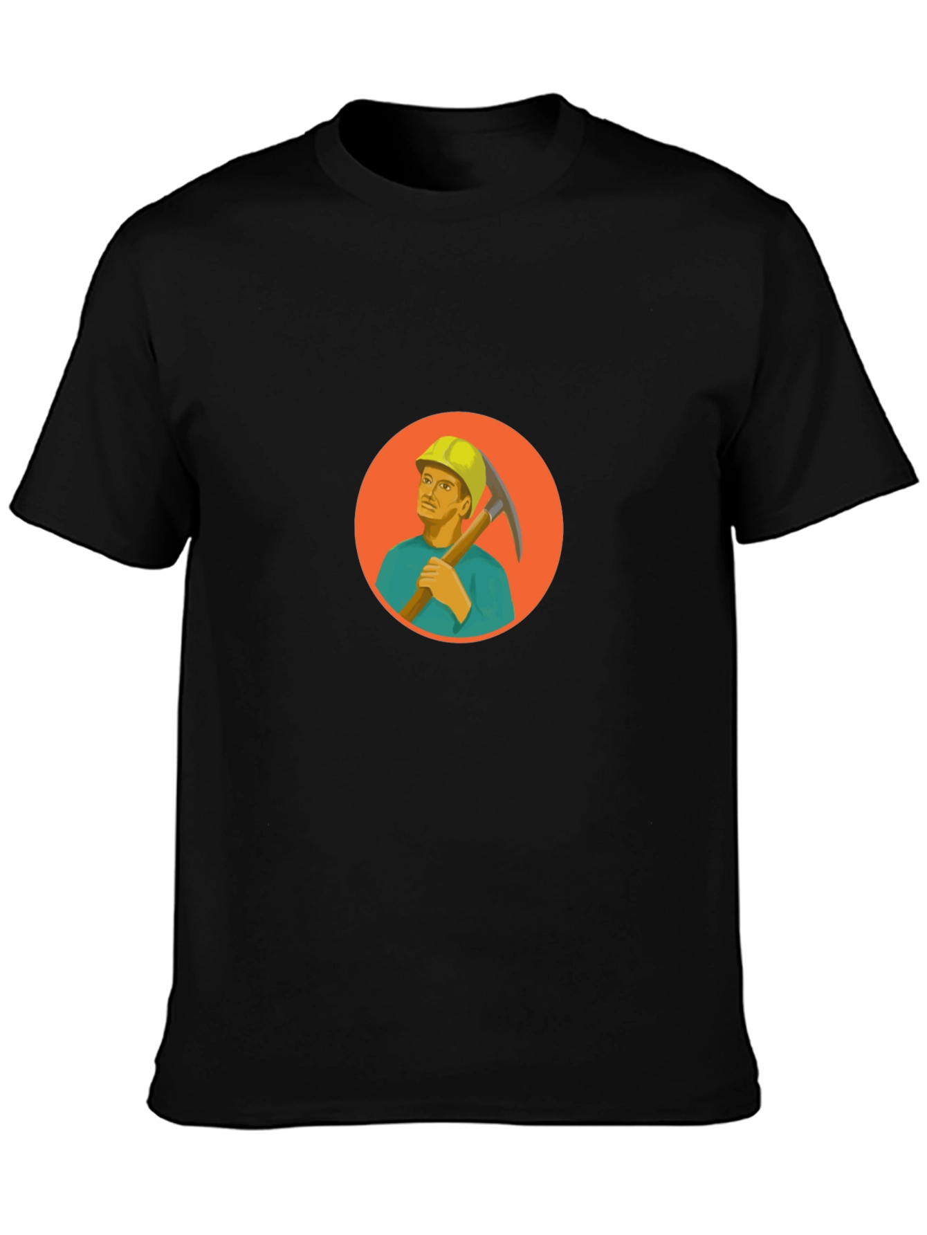 Miner Graphic Black T-Shirt