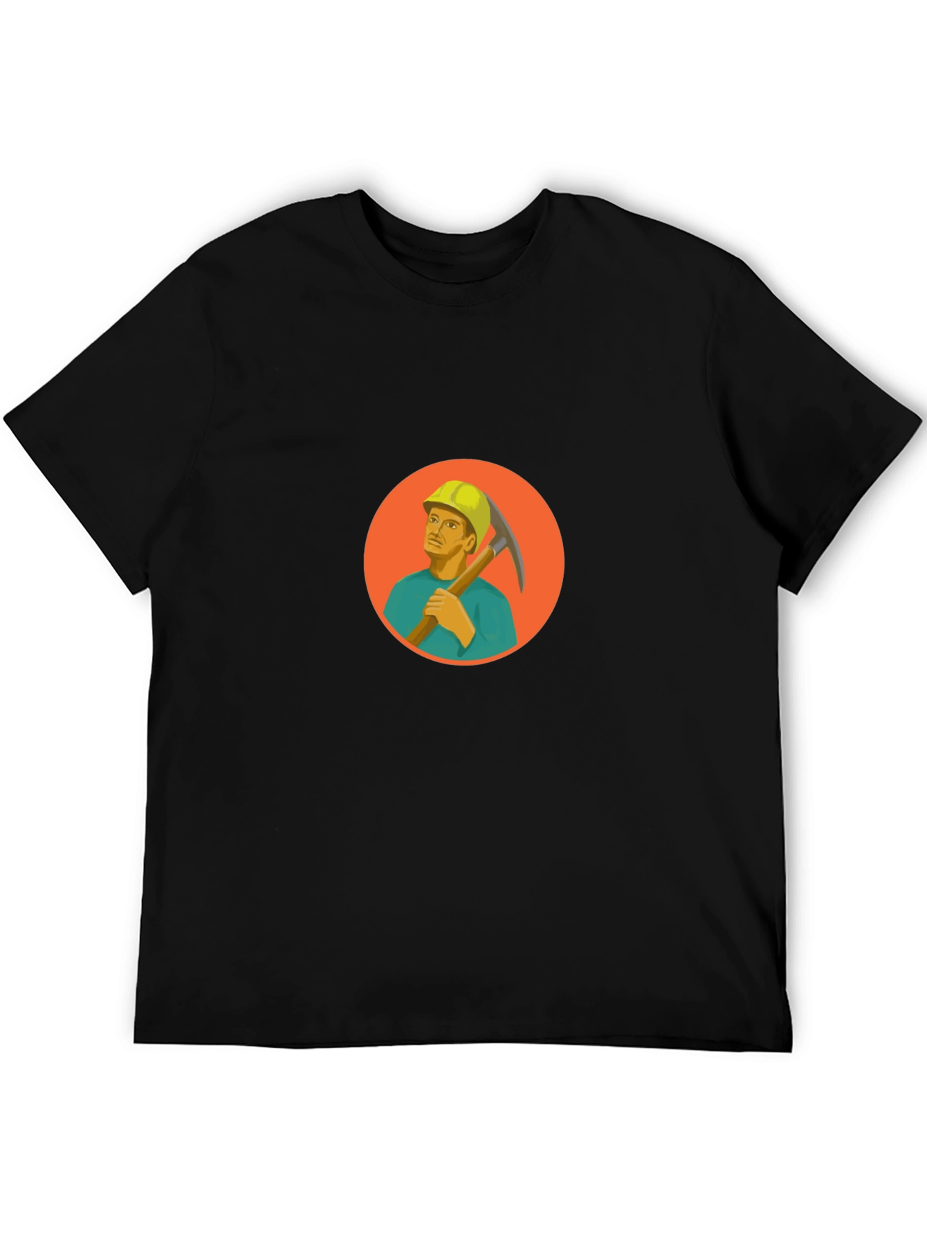 Miner Graphic Black T-Shirt