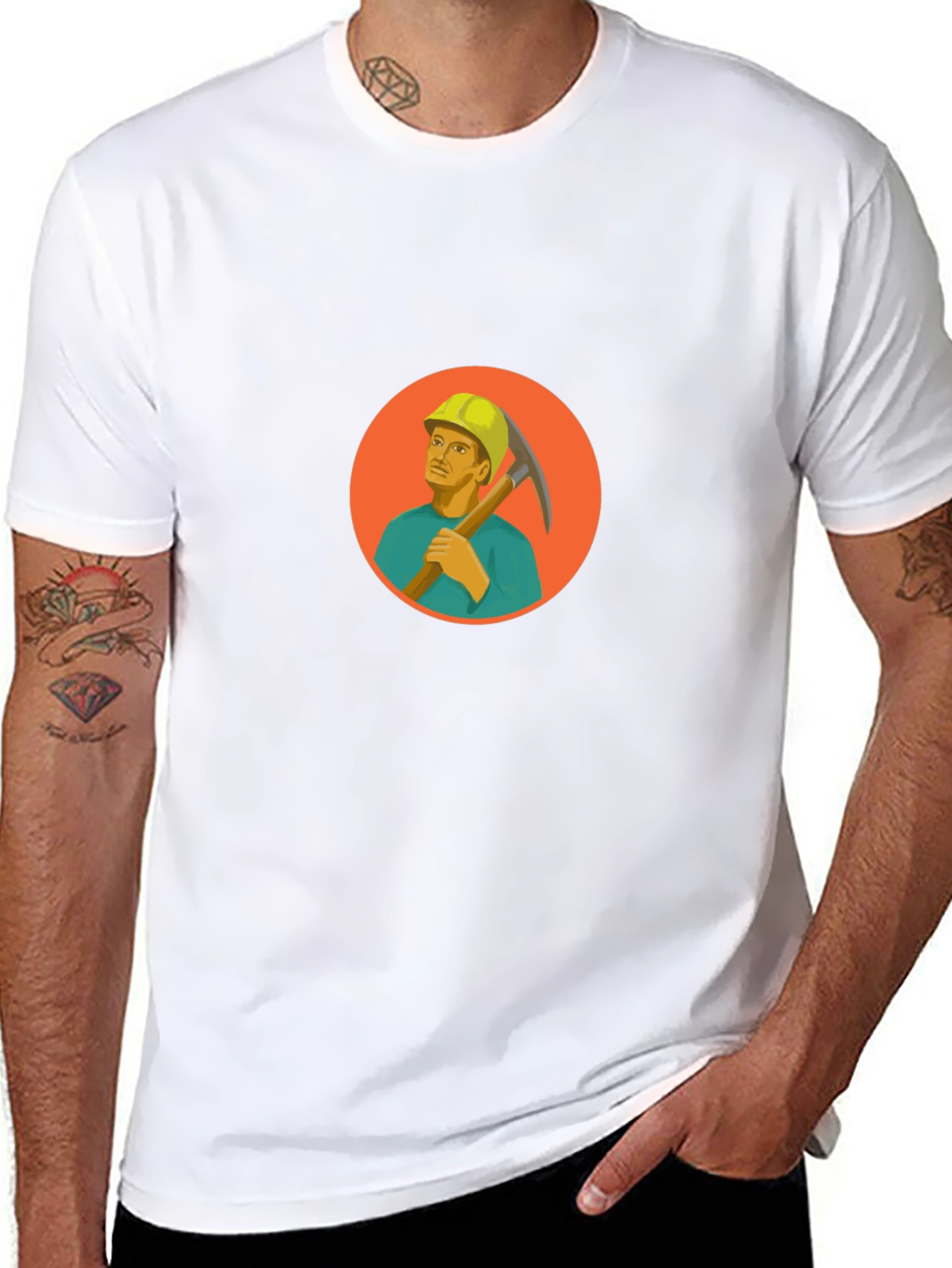 Miner Graphic Black T-Shirt