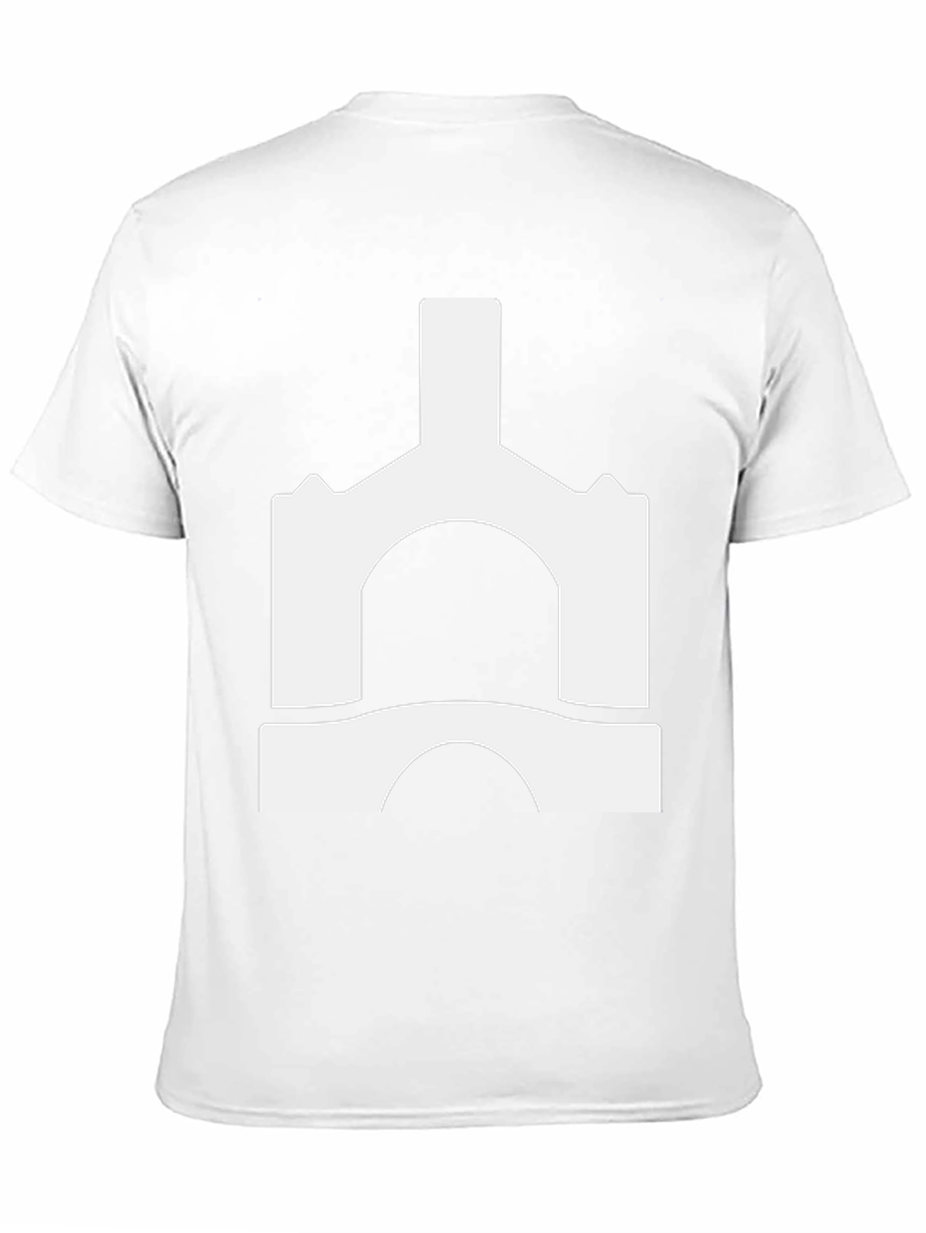 Abstract Castle Graphic Tee - Black Unisex T-Shirt
