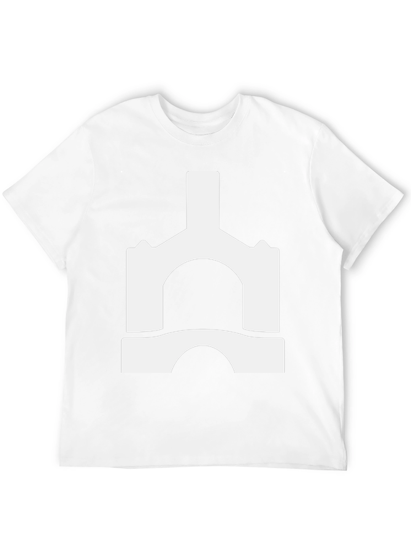 Abstract Castle Graphic Tee - Black Unisex T-Shirt
