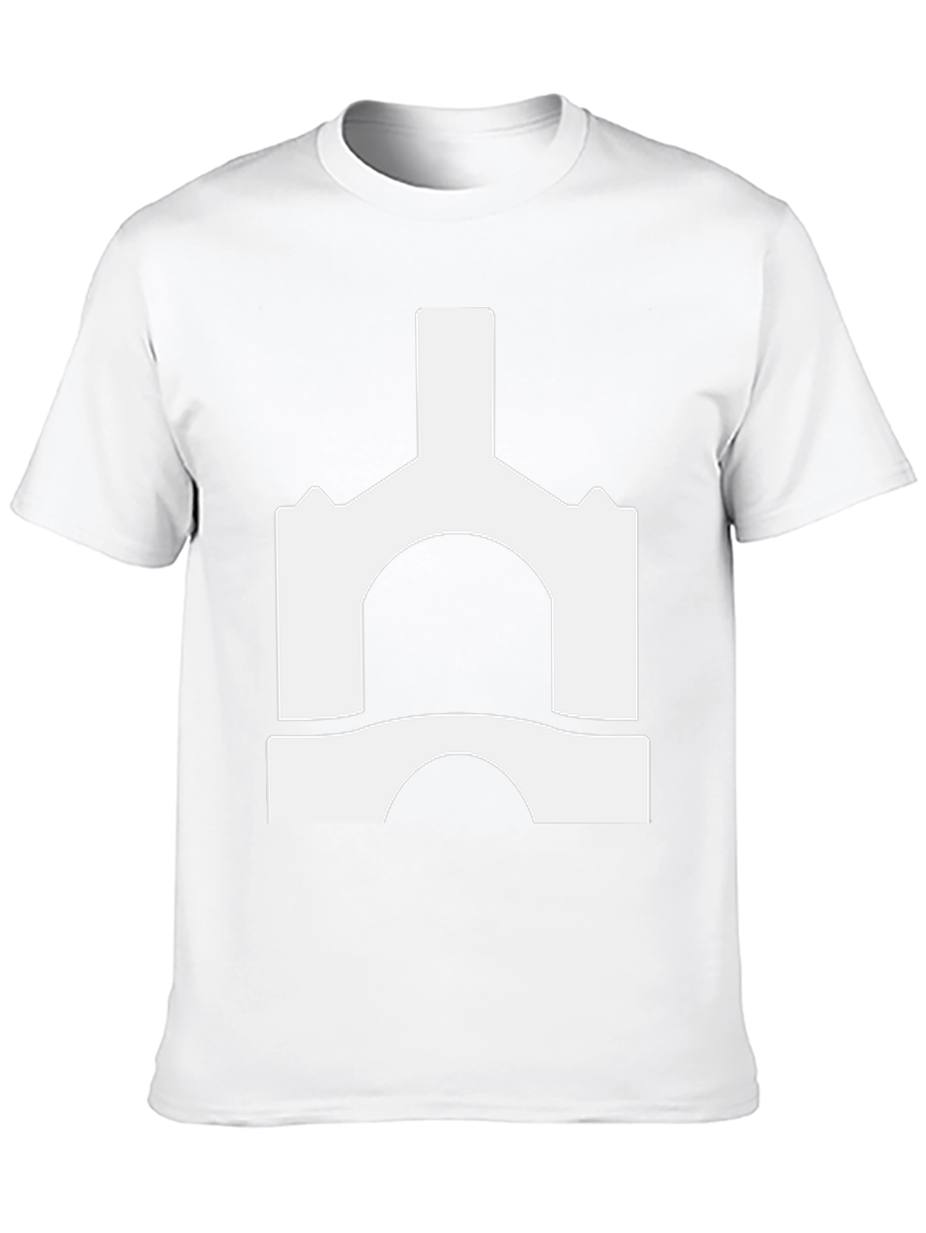Abstract Castle Graphic Tee - Black Unisex T-Shirt