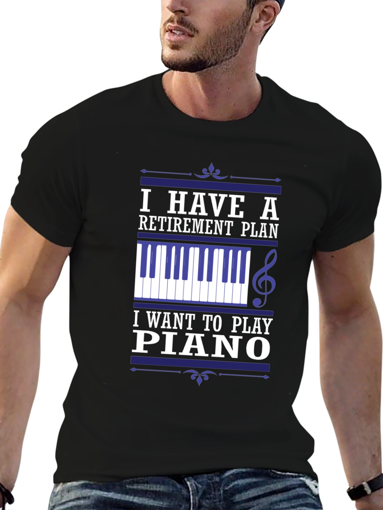 Retirement Plan Piano T-Shirt - Musician Gift