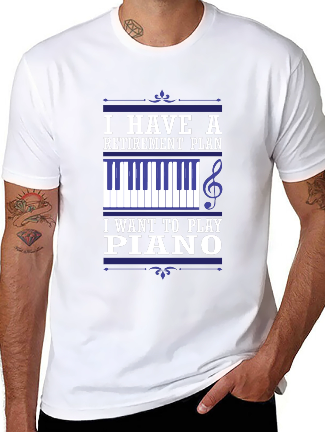 Retirement Plan Piano T-Shirt - Musician Gift