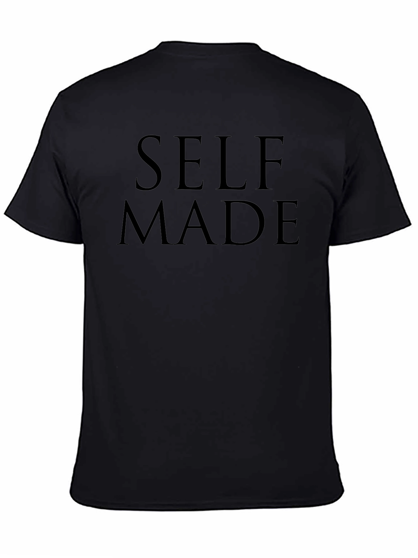 Self Made Black T-Shirt | Soft Fabric