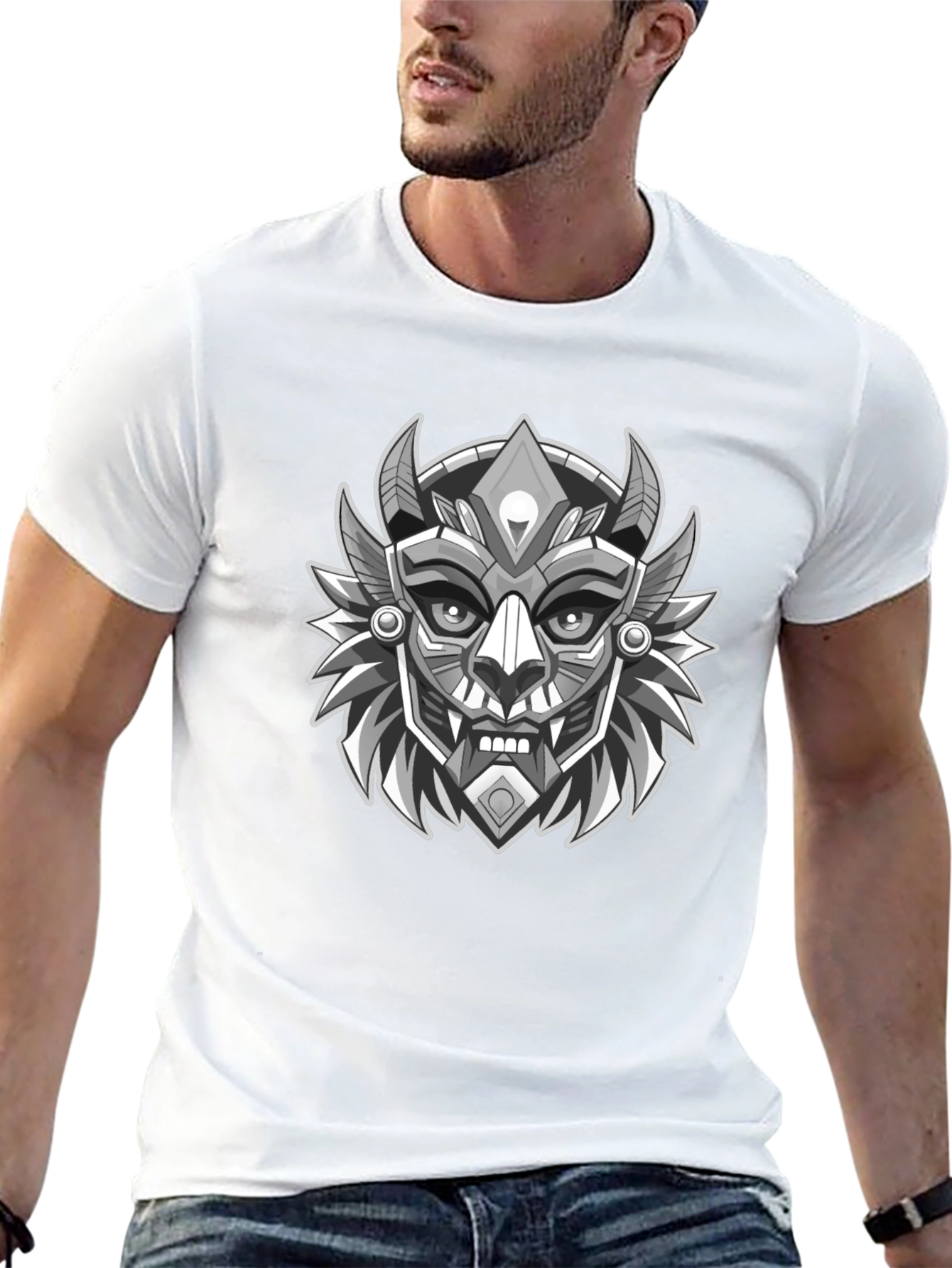Cyberpunk Samurai Graphic Tee - Unique Black T-Shirt