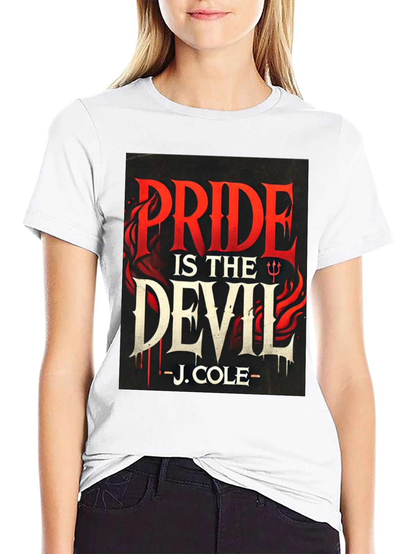 Pride is the Devil J. Cole Black T-Shirt