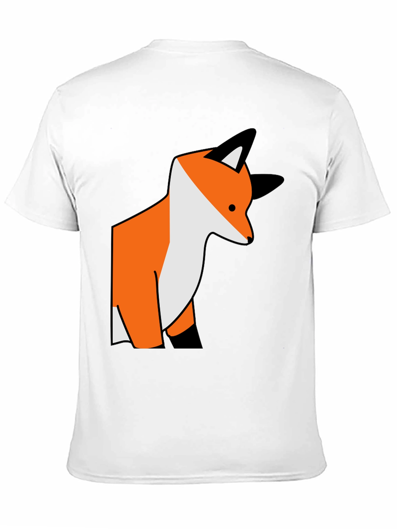 Fox Graphic Tee - Casual Black T-Shirt